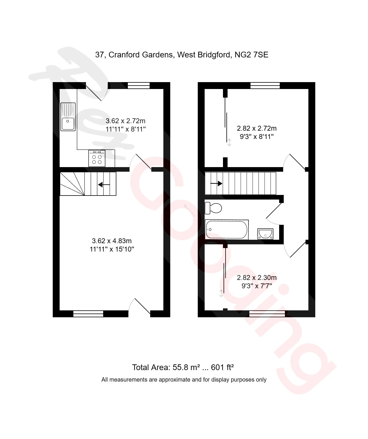 37, Cranford Gardens, Nottingham floorplan