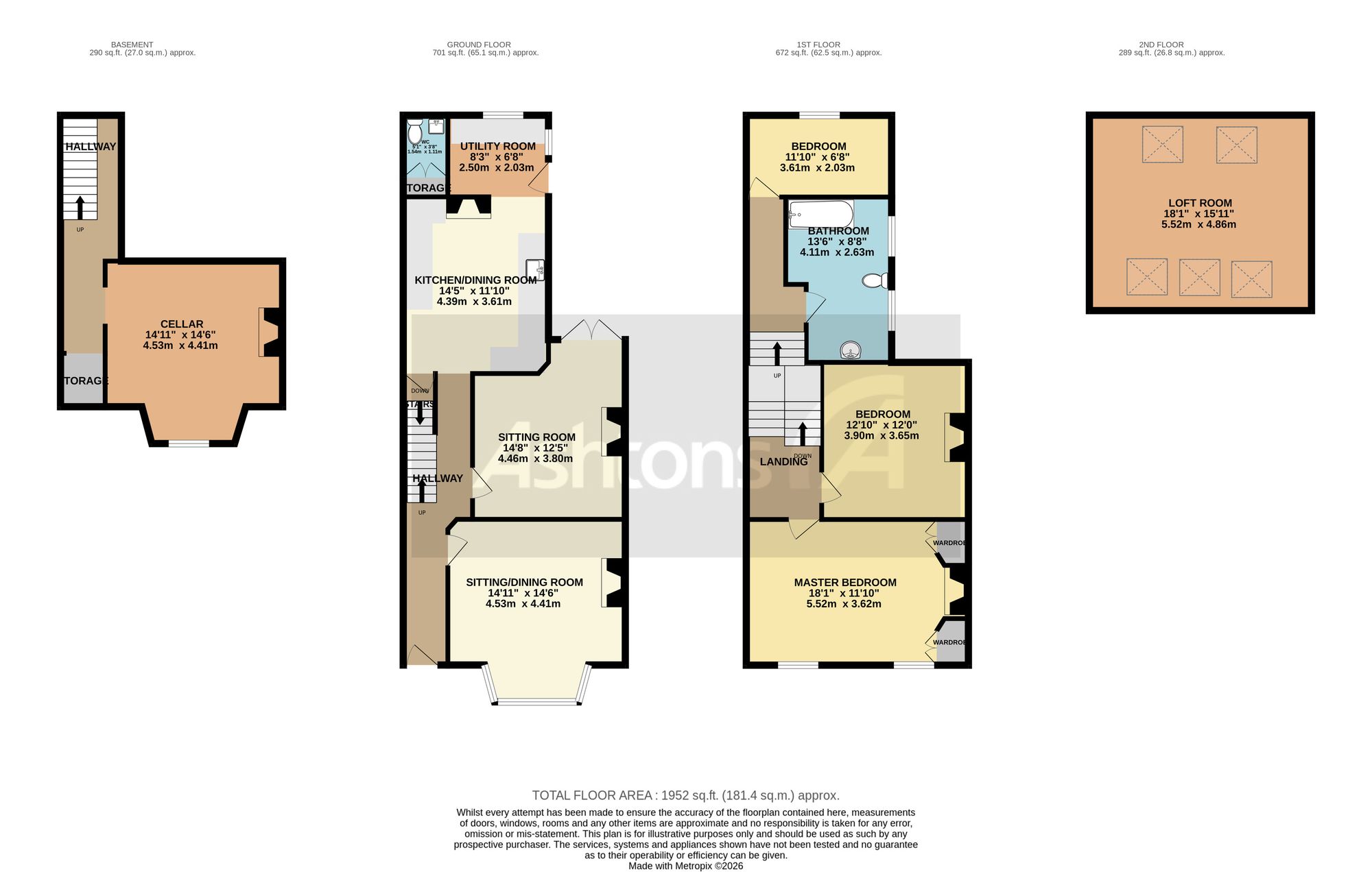 22 Crosfield Street, Warrington floorplan