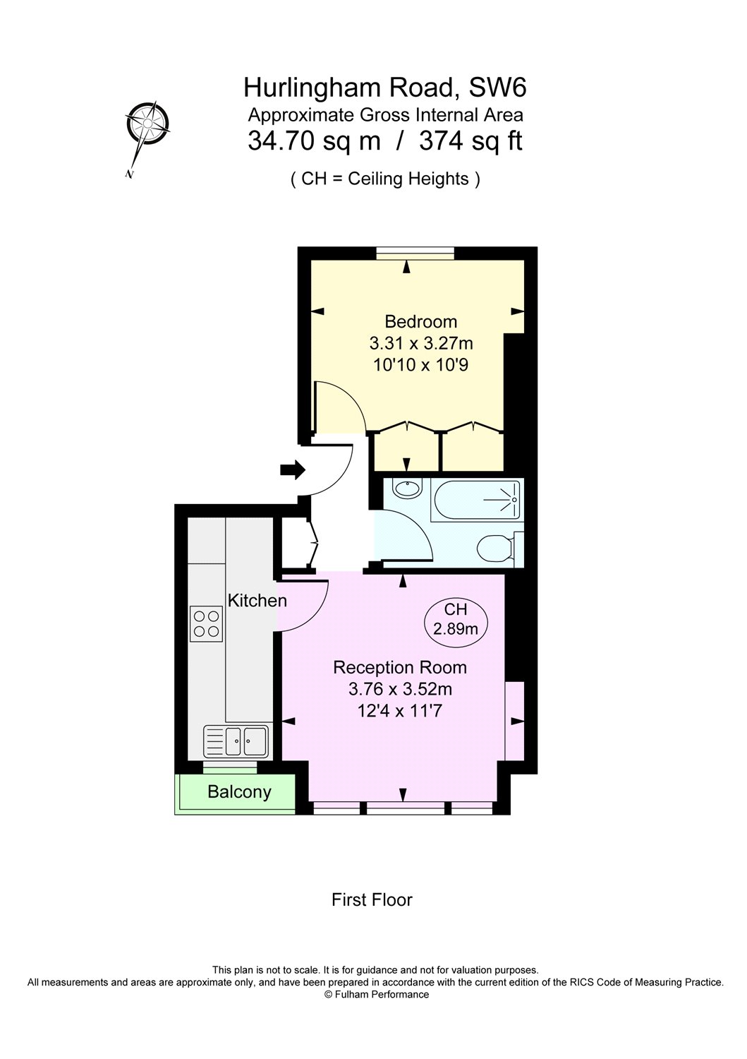 1 Bedrooms Flat for sale in Hurlingham Road, Fulham, London SW6