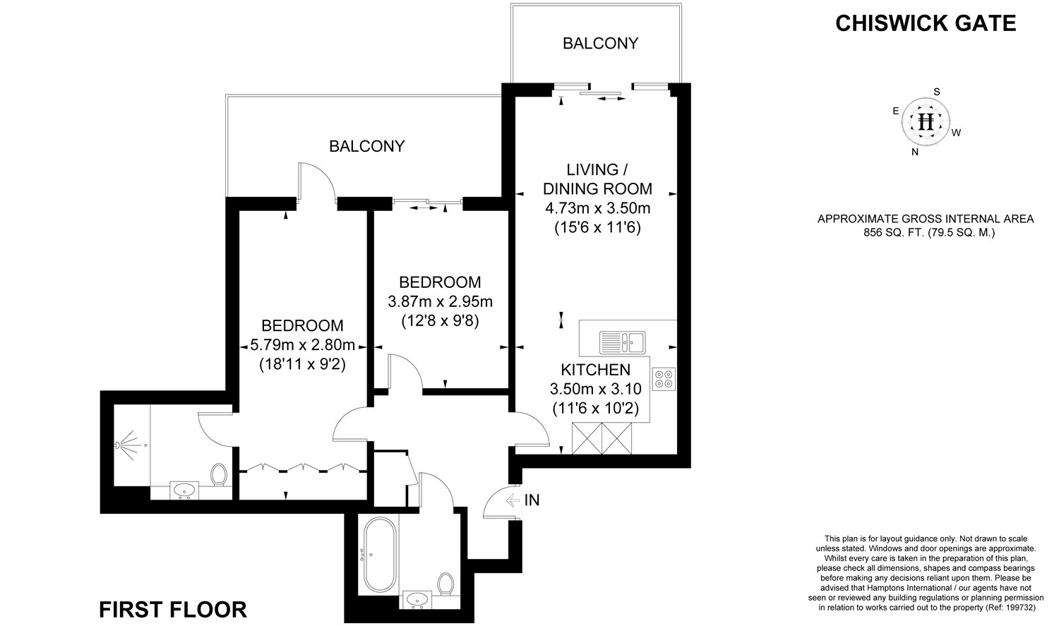 2 Bedrooms Flat to rent in Renaissance Square Apartments, Palladian Gardens, London W4