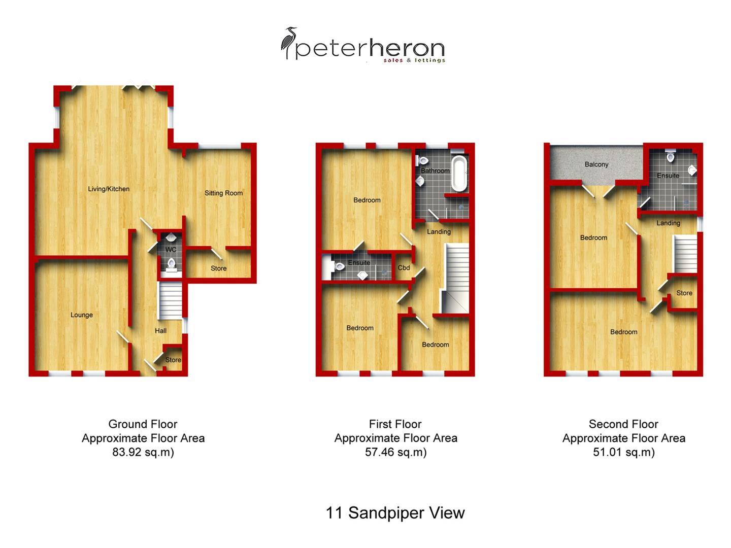 11, Sandpiper View, East Boldon floorplan