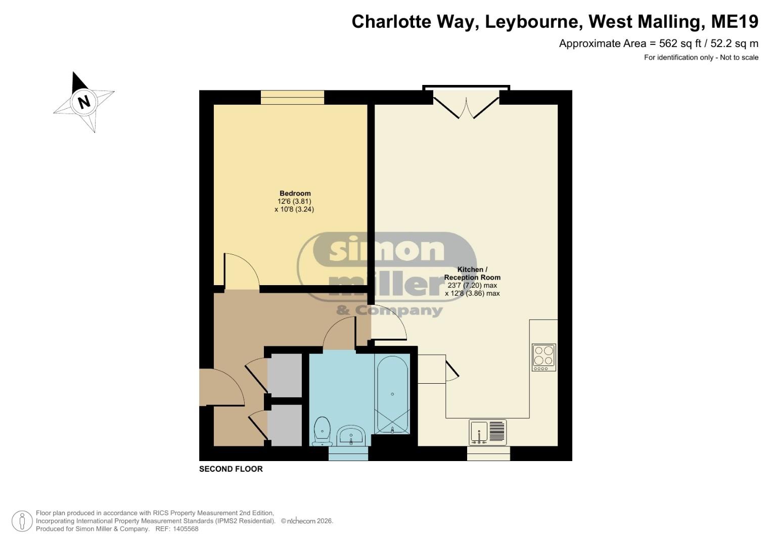 Flat 5, 8 Charlotte Way, West Malling floorplan