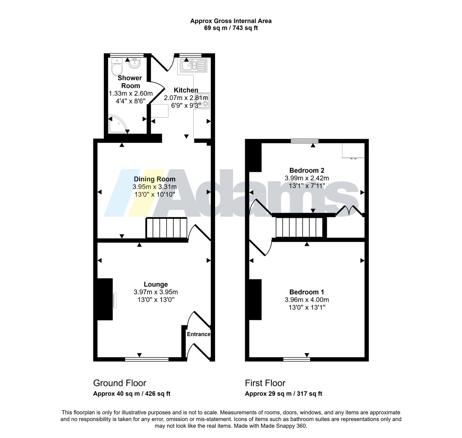 22, Bradshaw Street, Widnes floorplan