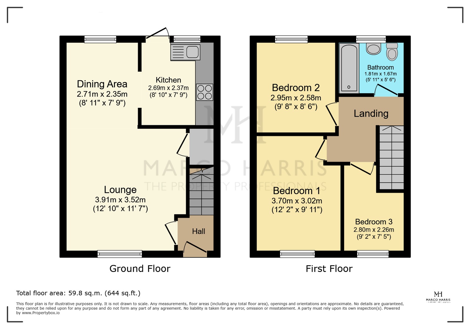 44, Crofton Close, Waterlooville floorplan