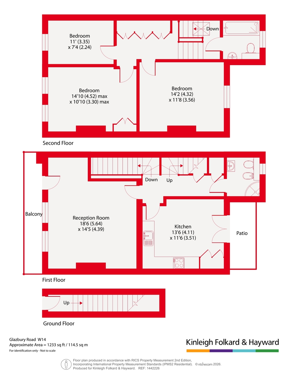 21A,, Glazbury Road, London floorplan