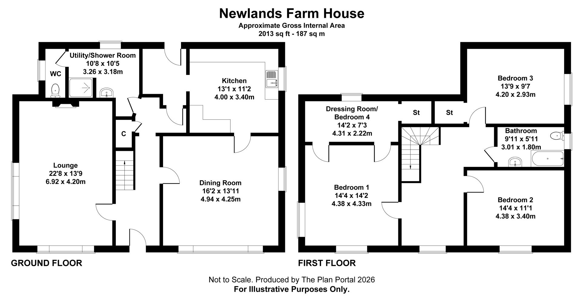 Newlands Farmhouse, Nr Minto, Hawick floorplan