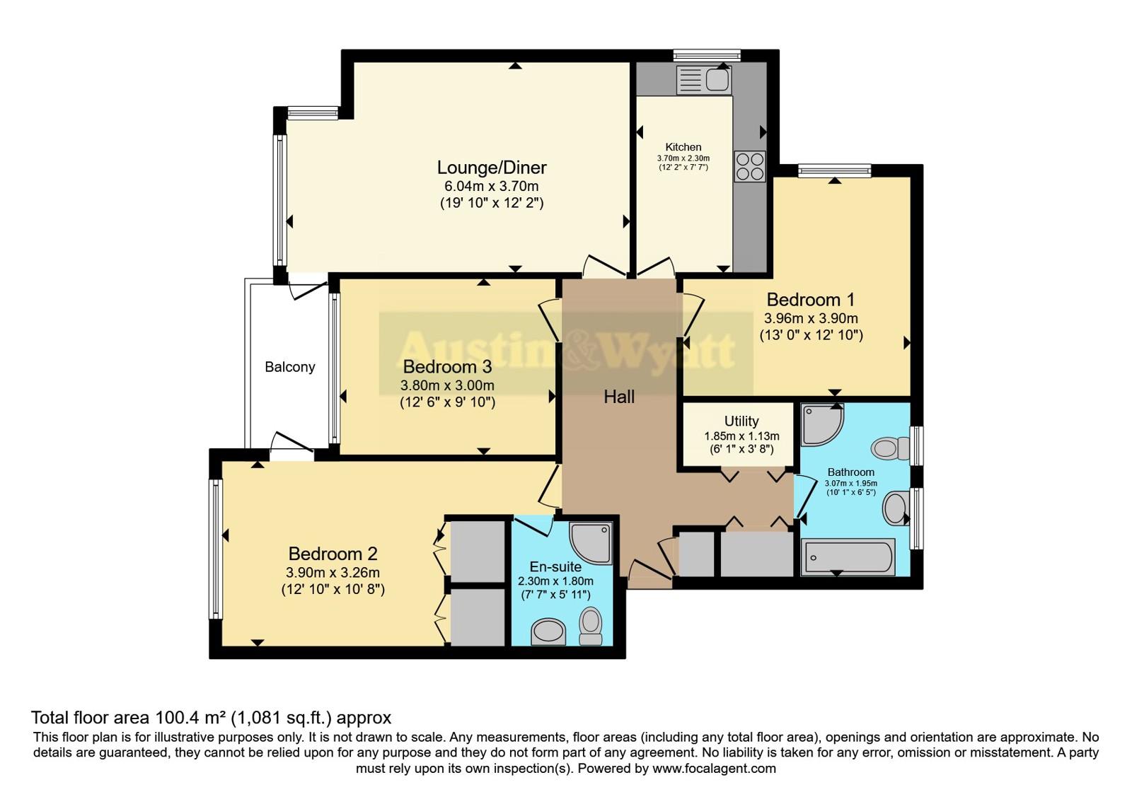 Flat 4, 29, Grove Road, Dorset floorplan