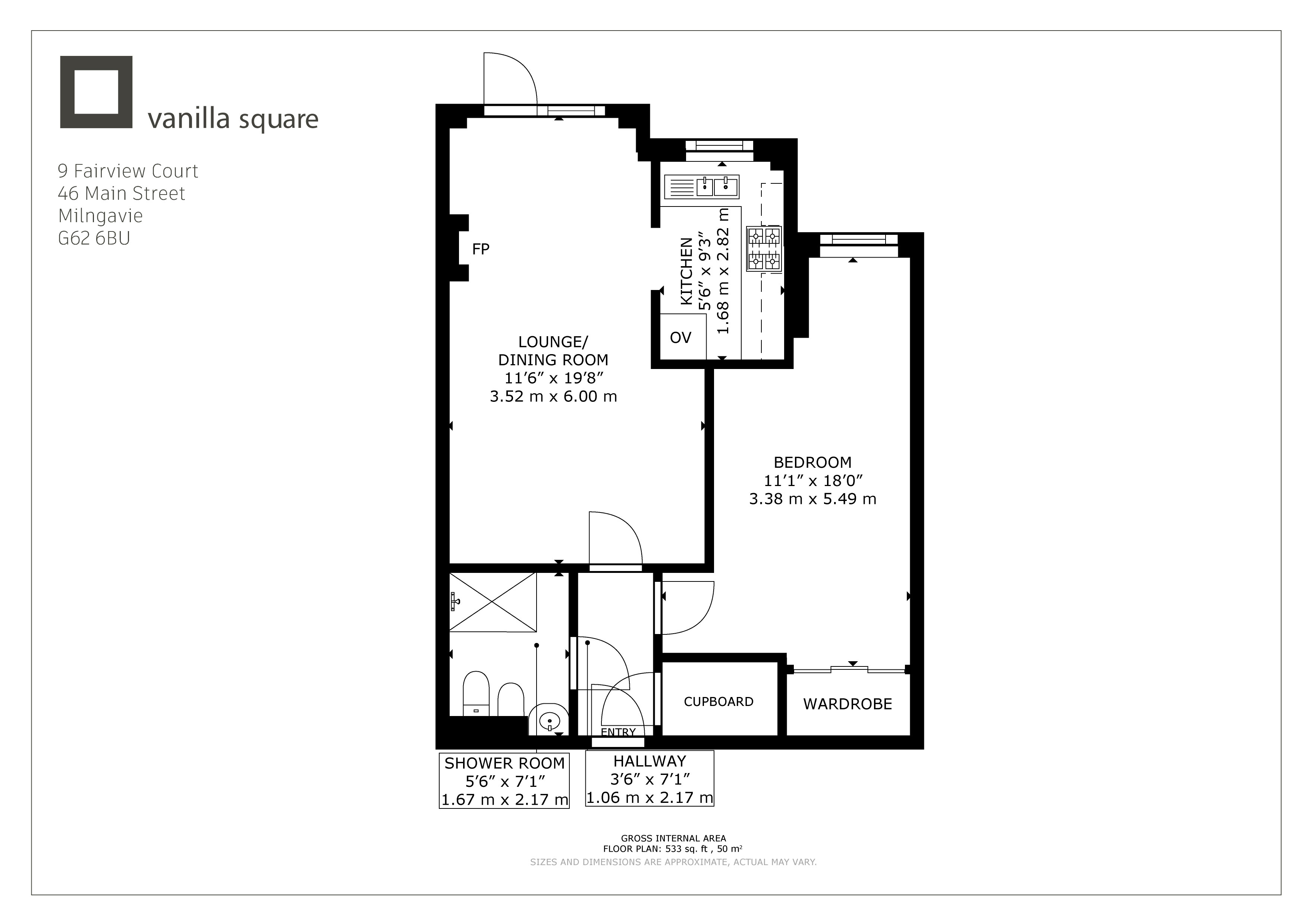 9 Fairview Court, 46, Main Street, East Dunbartonshire floorplan