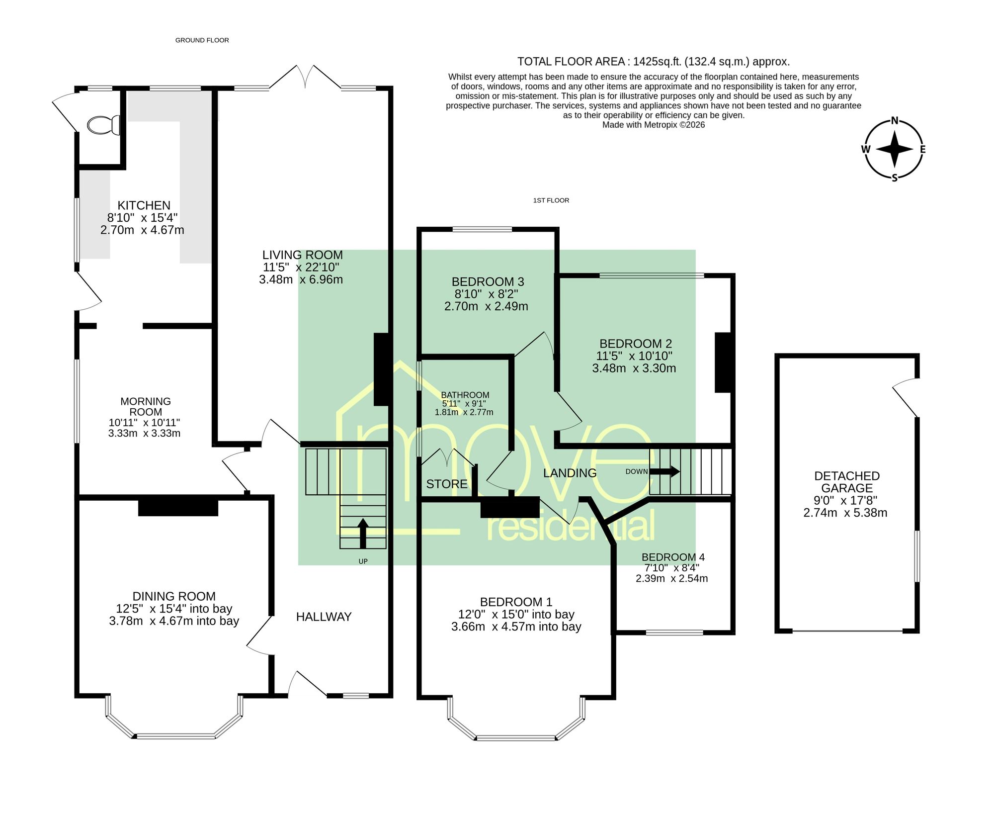 614 Woodchurch Road, Prenton floorplan