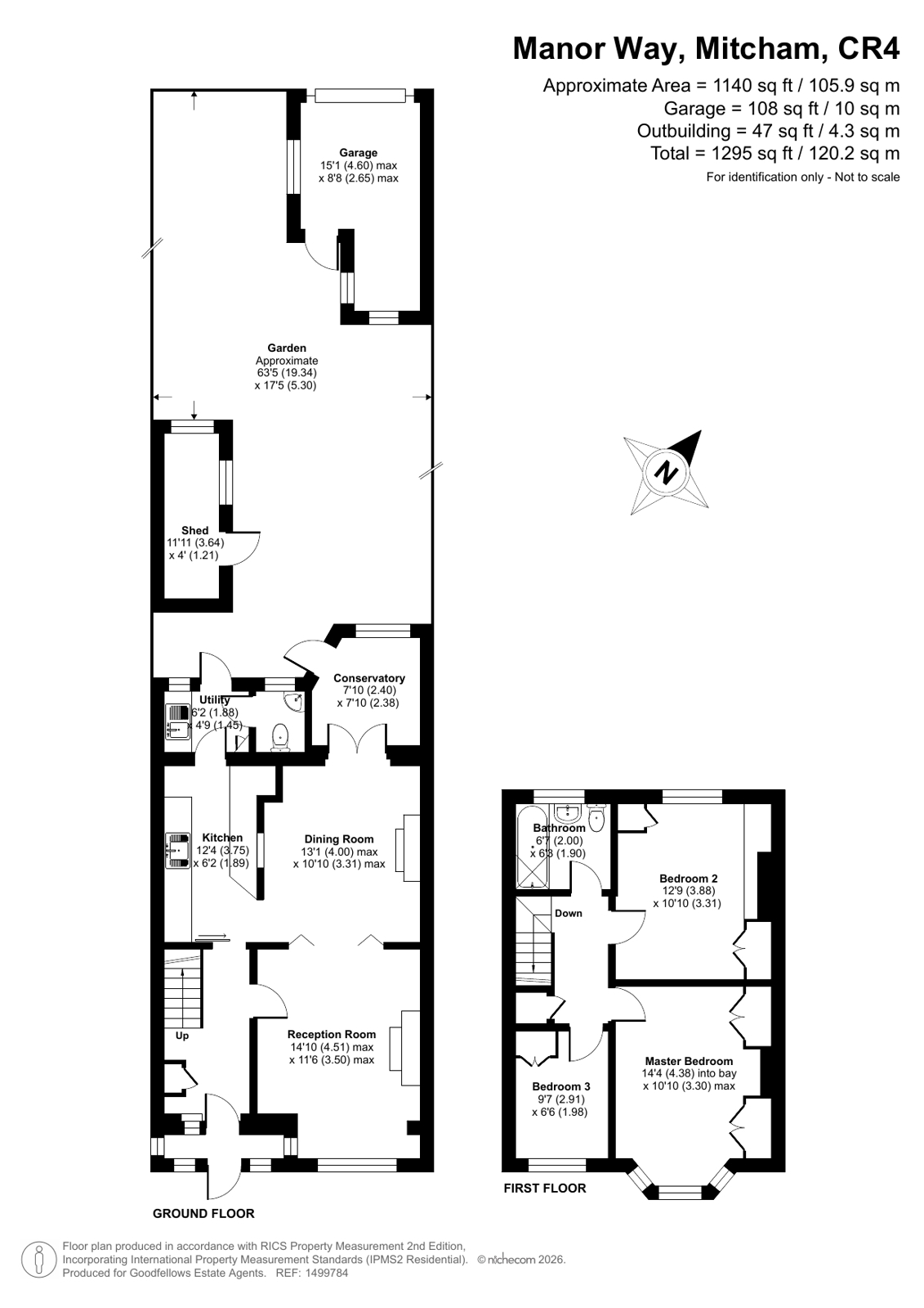 161, Manor Way, Mitcham floorplan