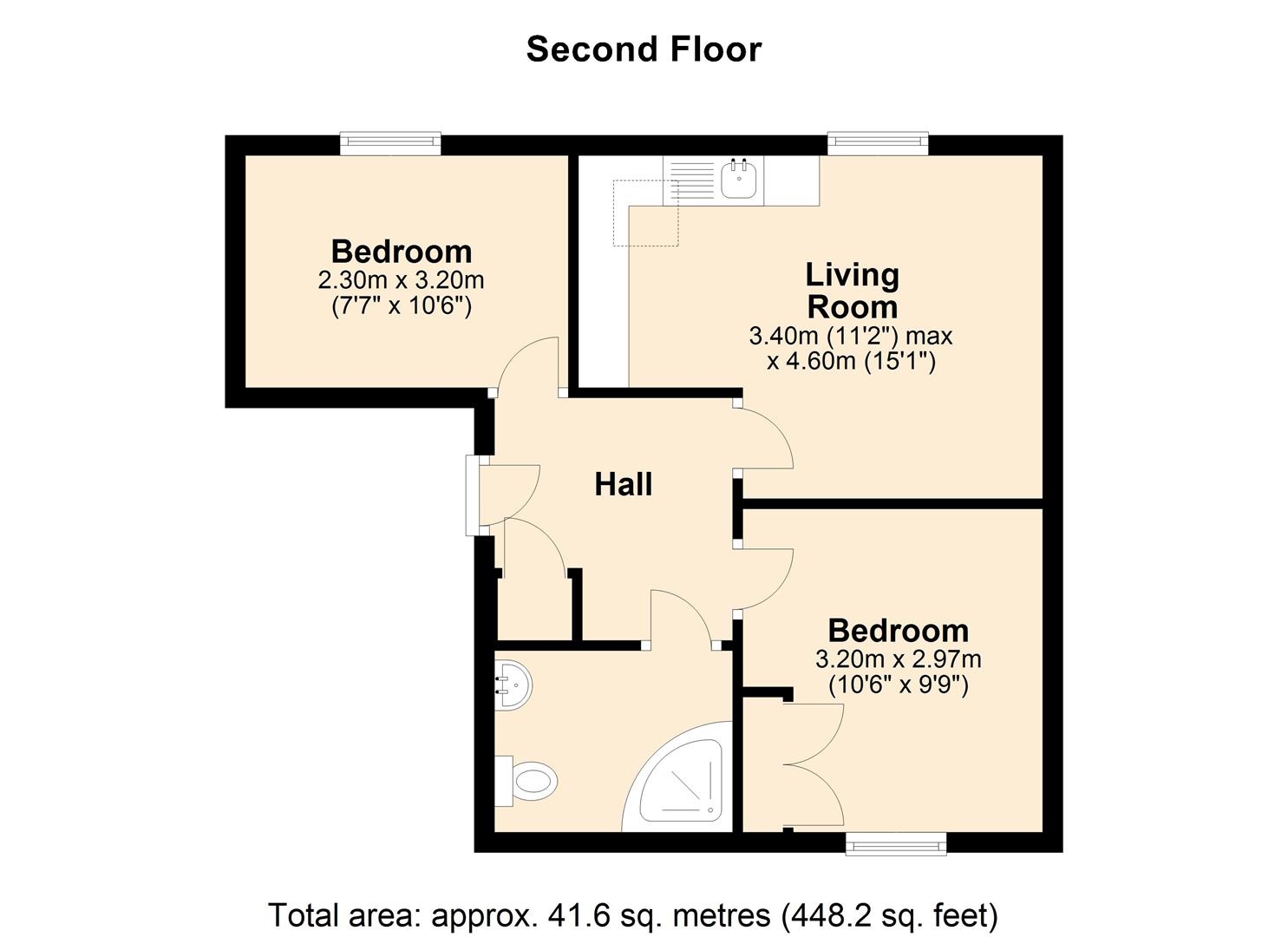 Flat 7, 206, Bull Lane, Eccles floorplan
