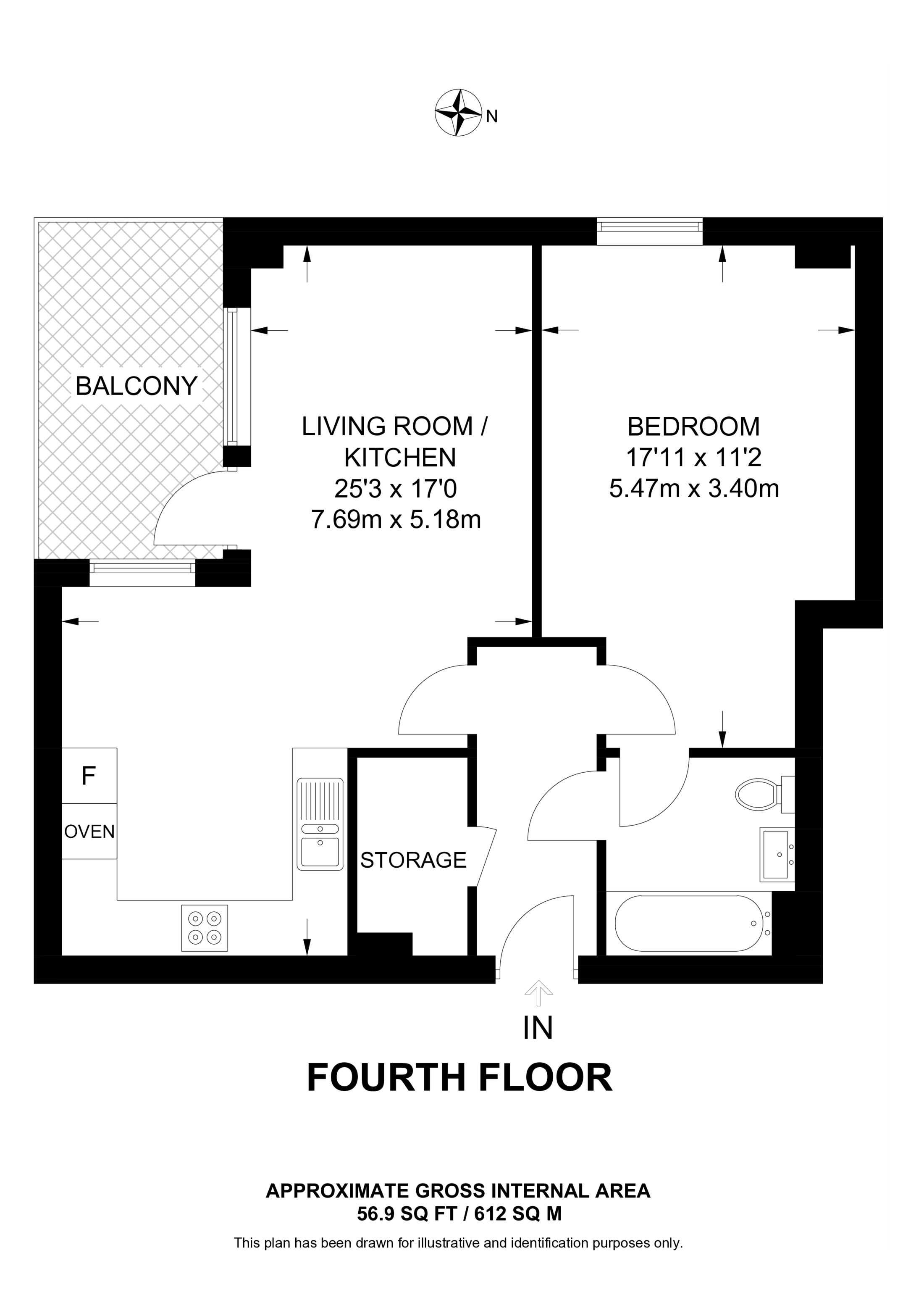 Altitude Point, Hornsey floorplan