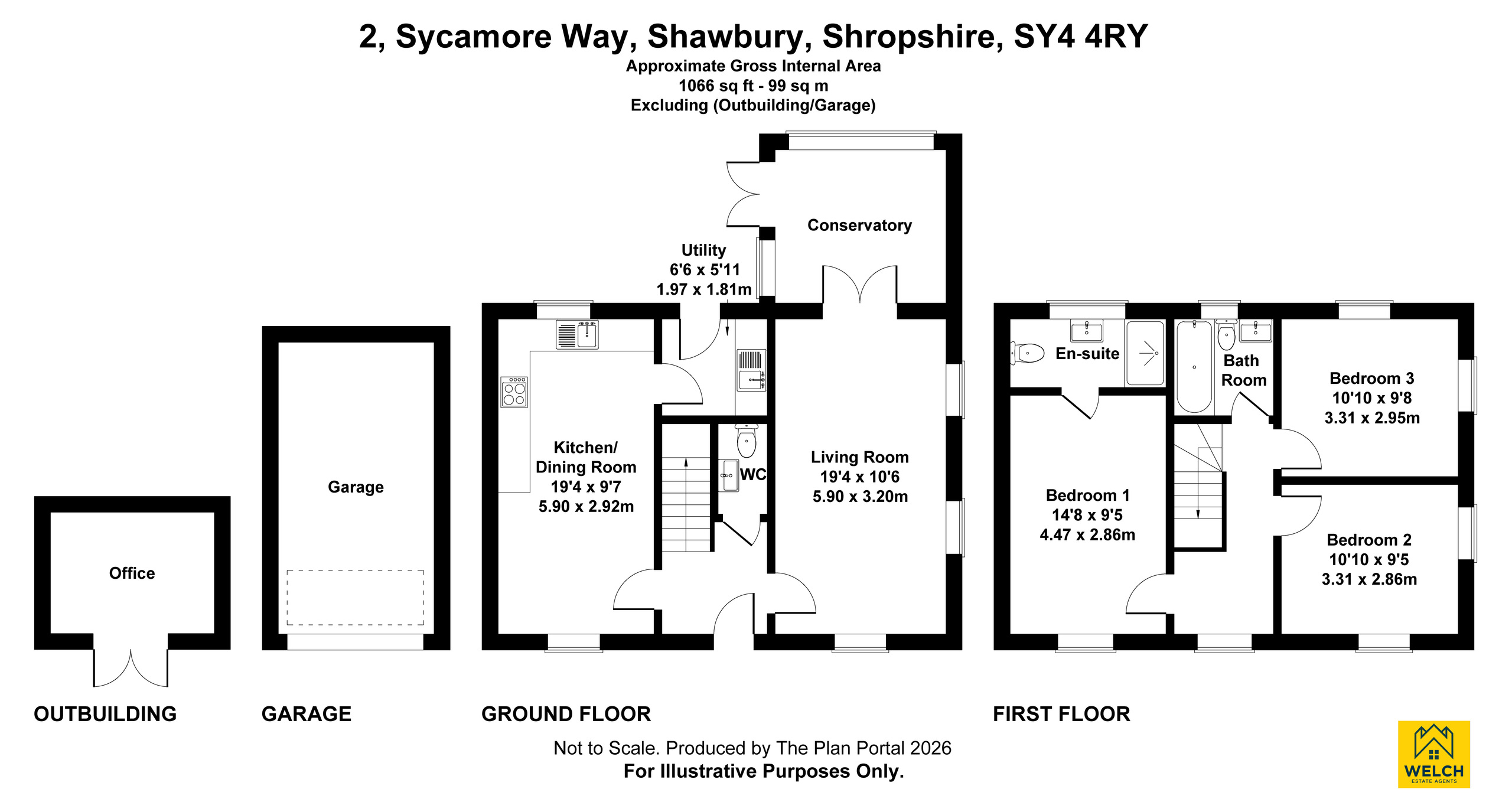 2 Sycamore Way, Shrewsbury floorplan