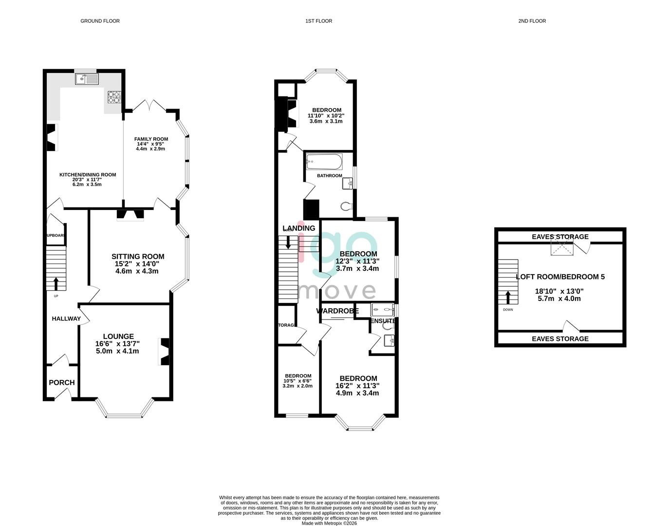 54, Granville Avenue, Hartlepool floorplan