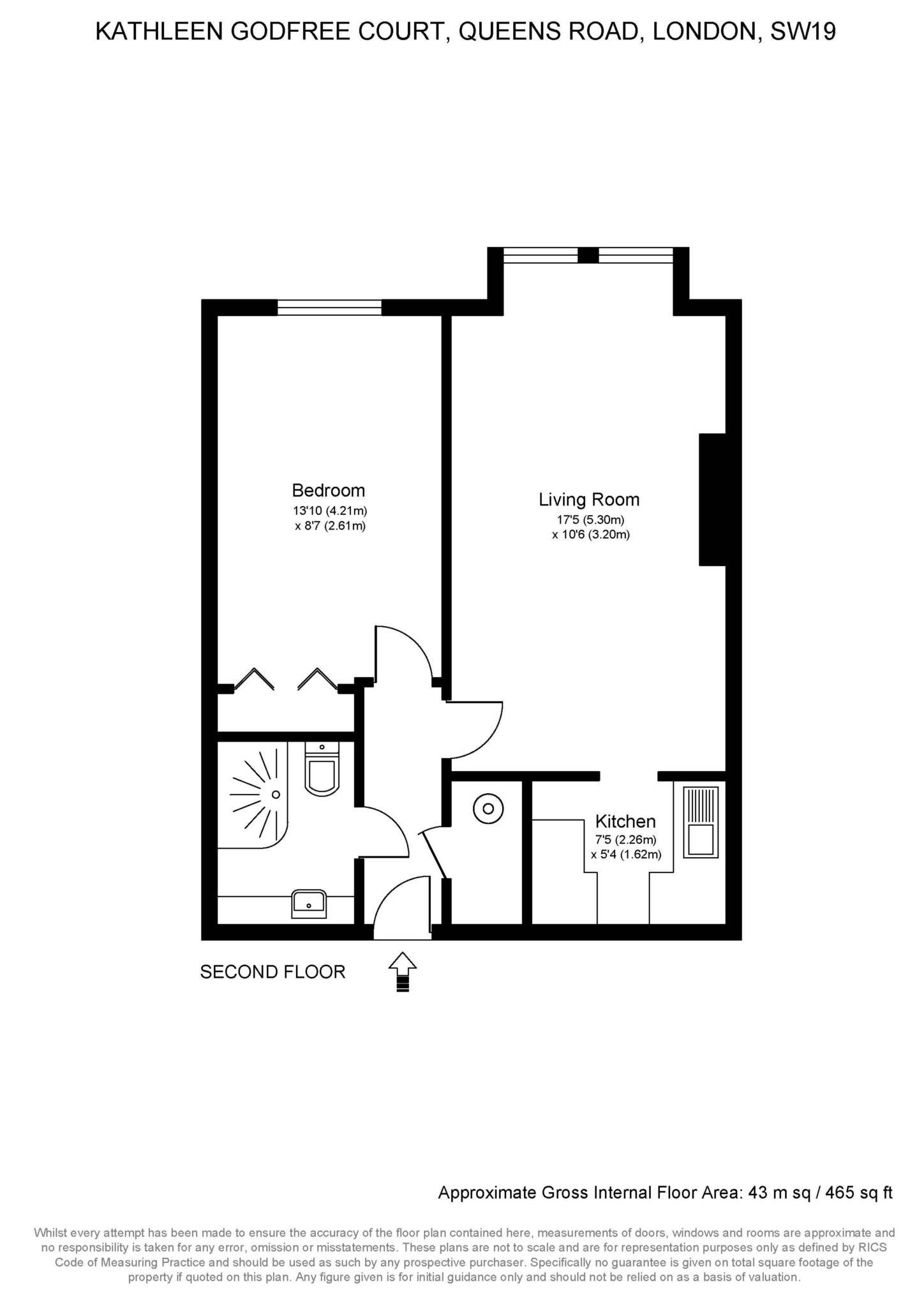 Kathleen Godfree Court 56, Queens Road, London floorplan