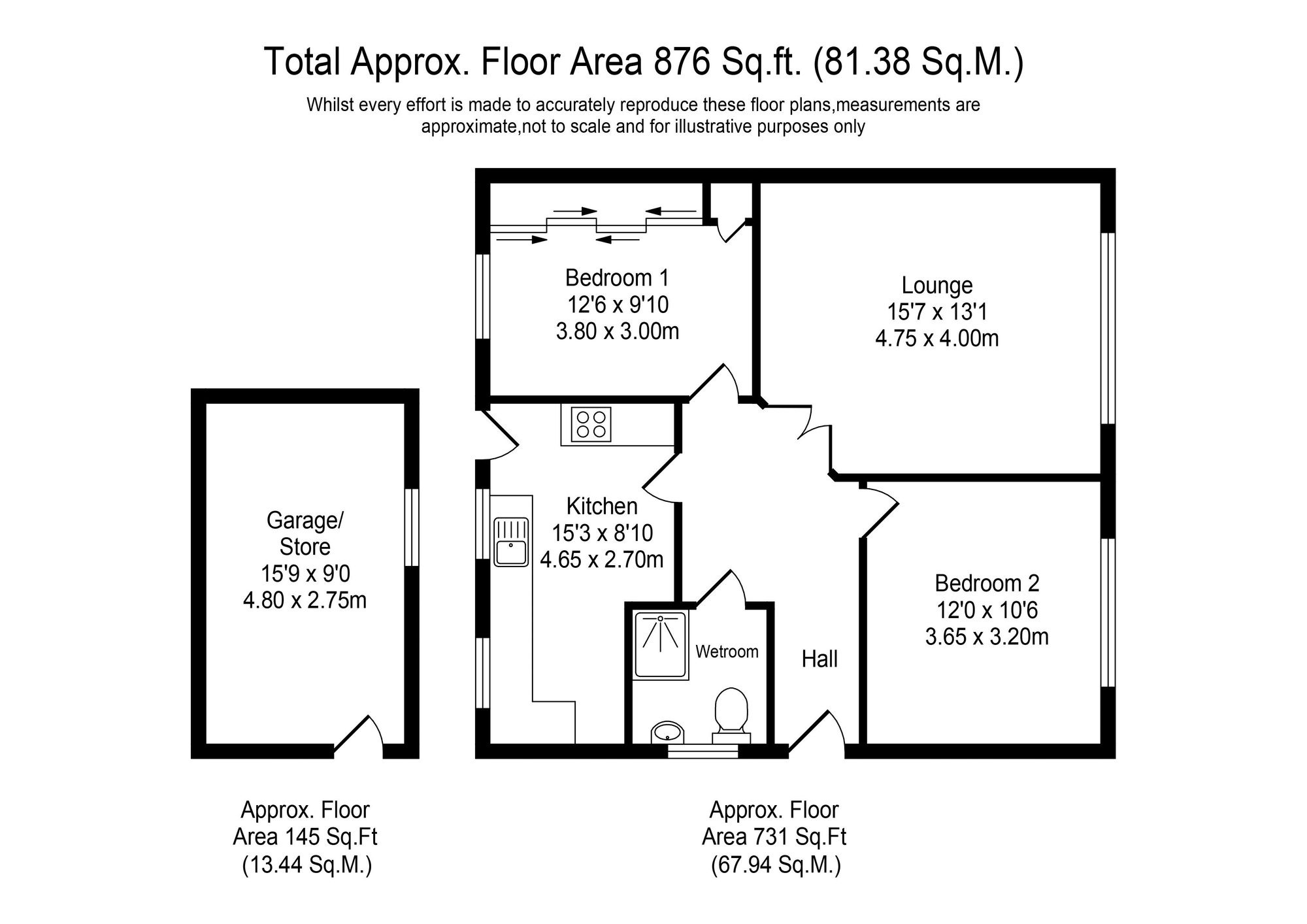 216 Tag Lane, Preston floorplan