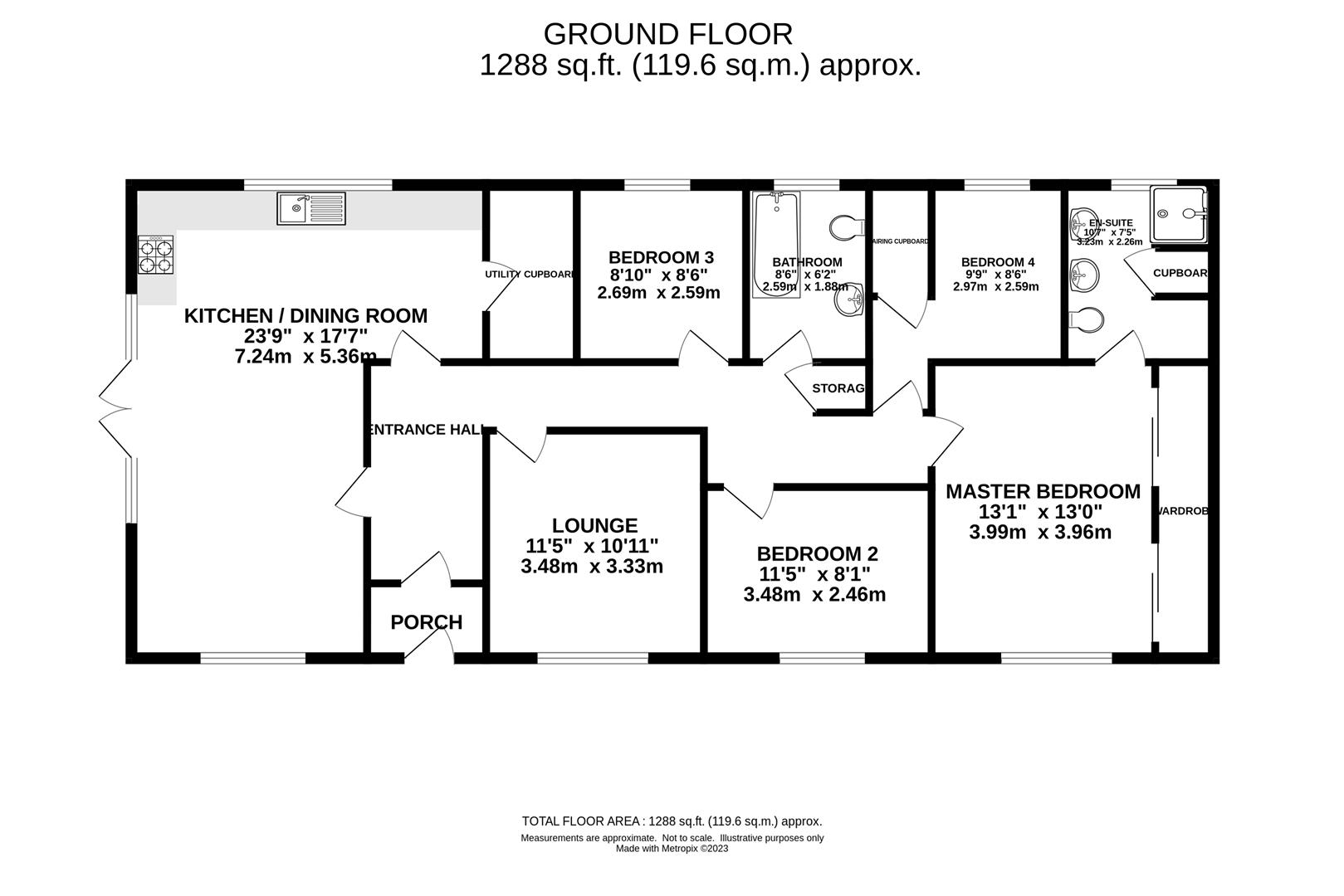 Reading Road, Chineham, Basingstoke RG24, 4 bedroom detached bungalow