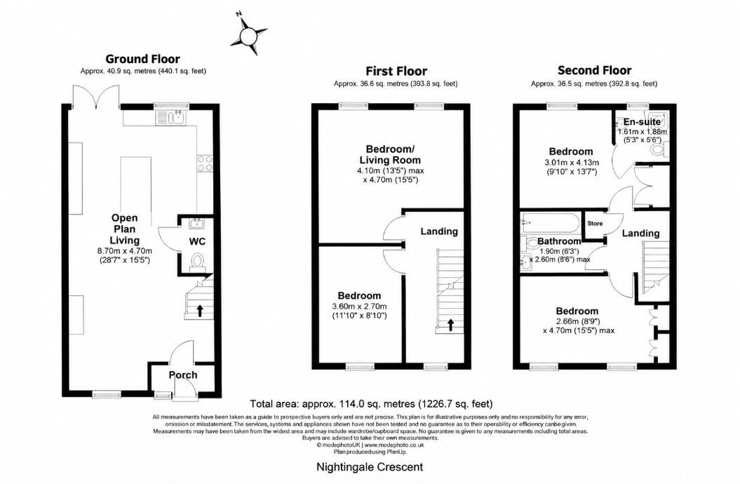 21 Nightingale Crescent, Romford floorplan