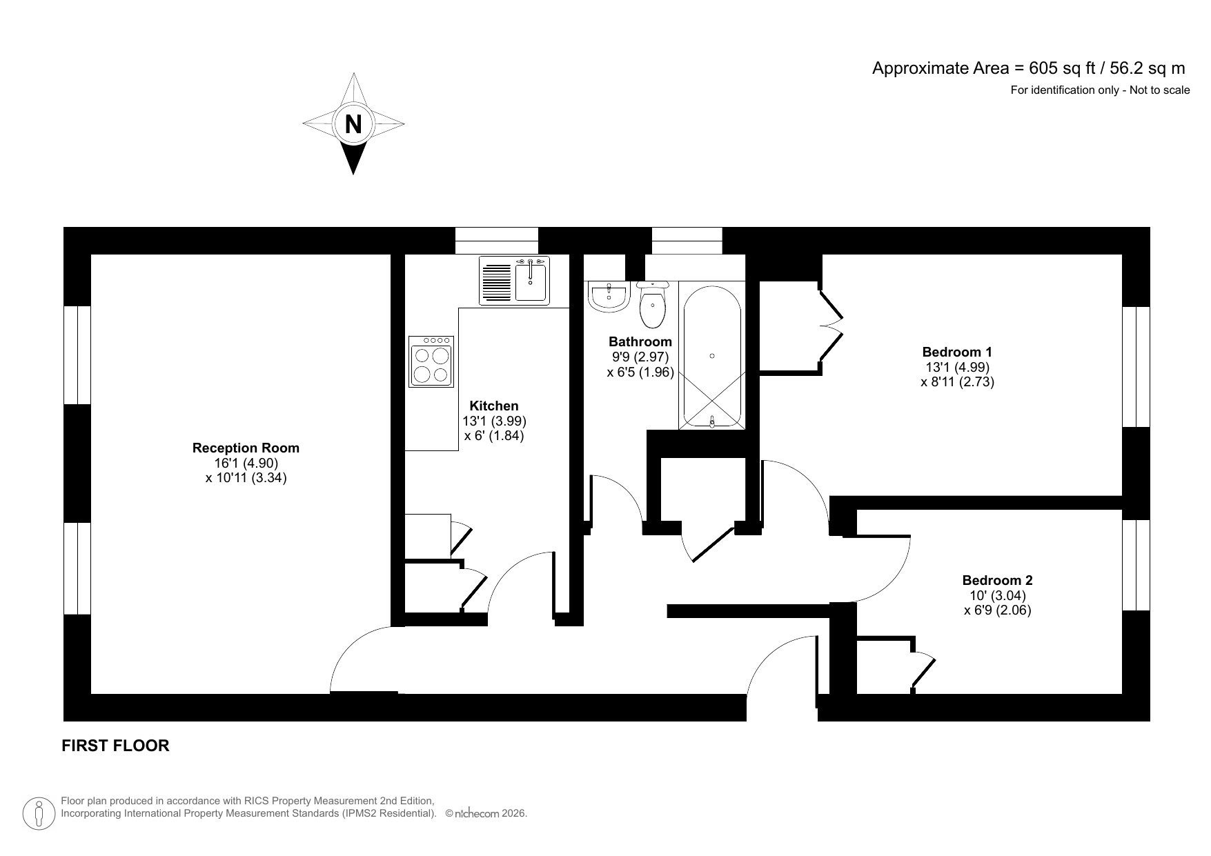 Flat 6, 44, Cator Road, London floorplan