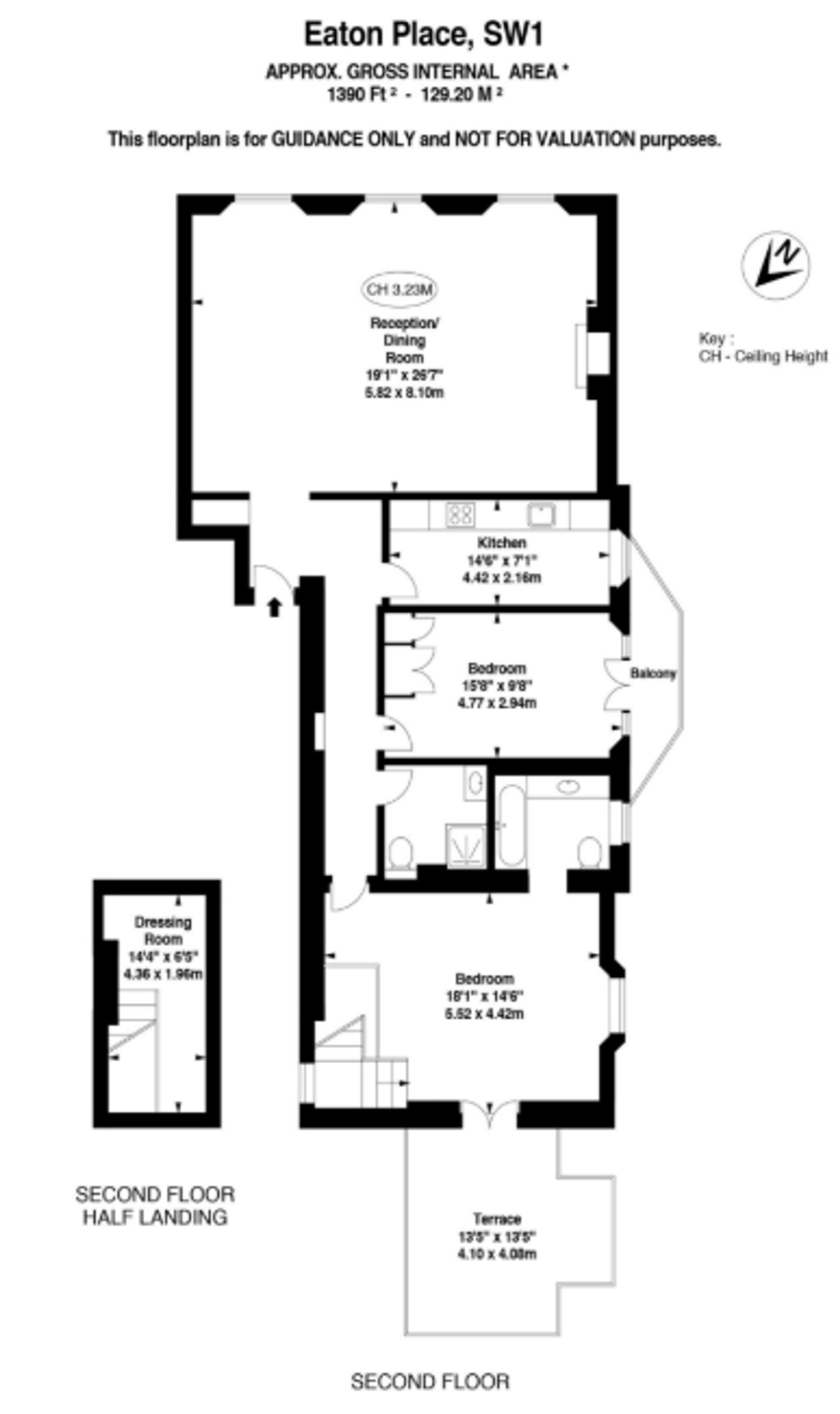 Second Floor, London floorplan