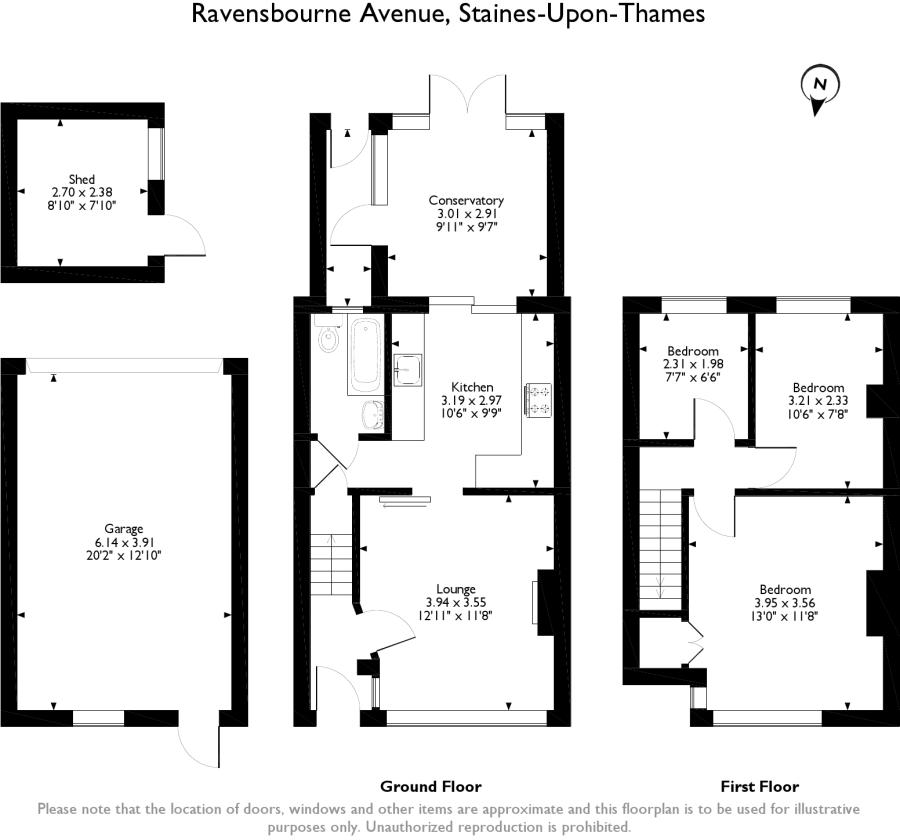 3 Bedrooms Terraced house for sale in Ravensbourne Avenue, Stanwell, Staines TW19