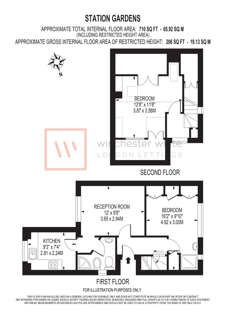 First Floor Flat 4, Station Gardens, London floorplan