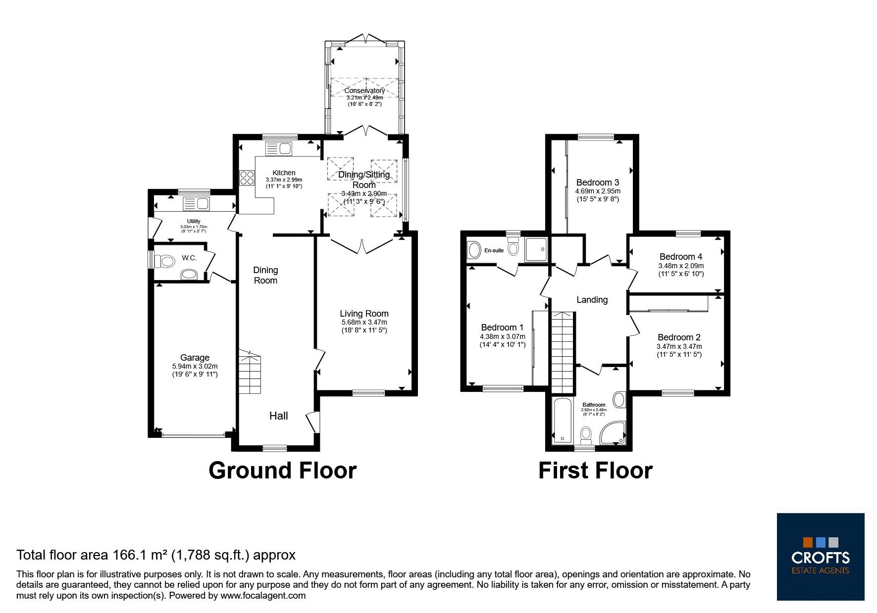 3, Howard Fields Way, Louth floorplan