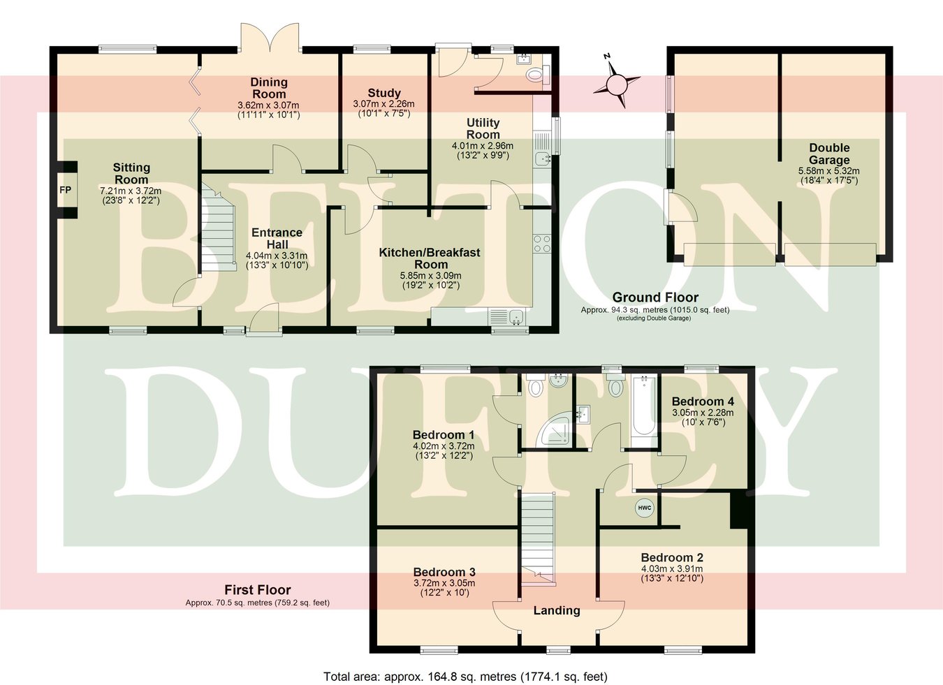 Uppgate House, Back Street, Harpley floorplan