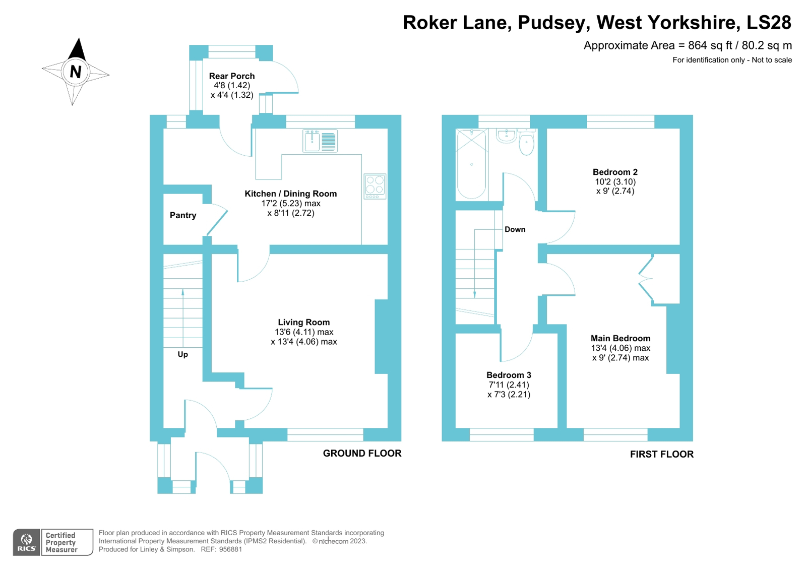 Roker Lane, Pudsey, West Yorkshire LS28, 3 bedroom terraced house for