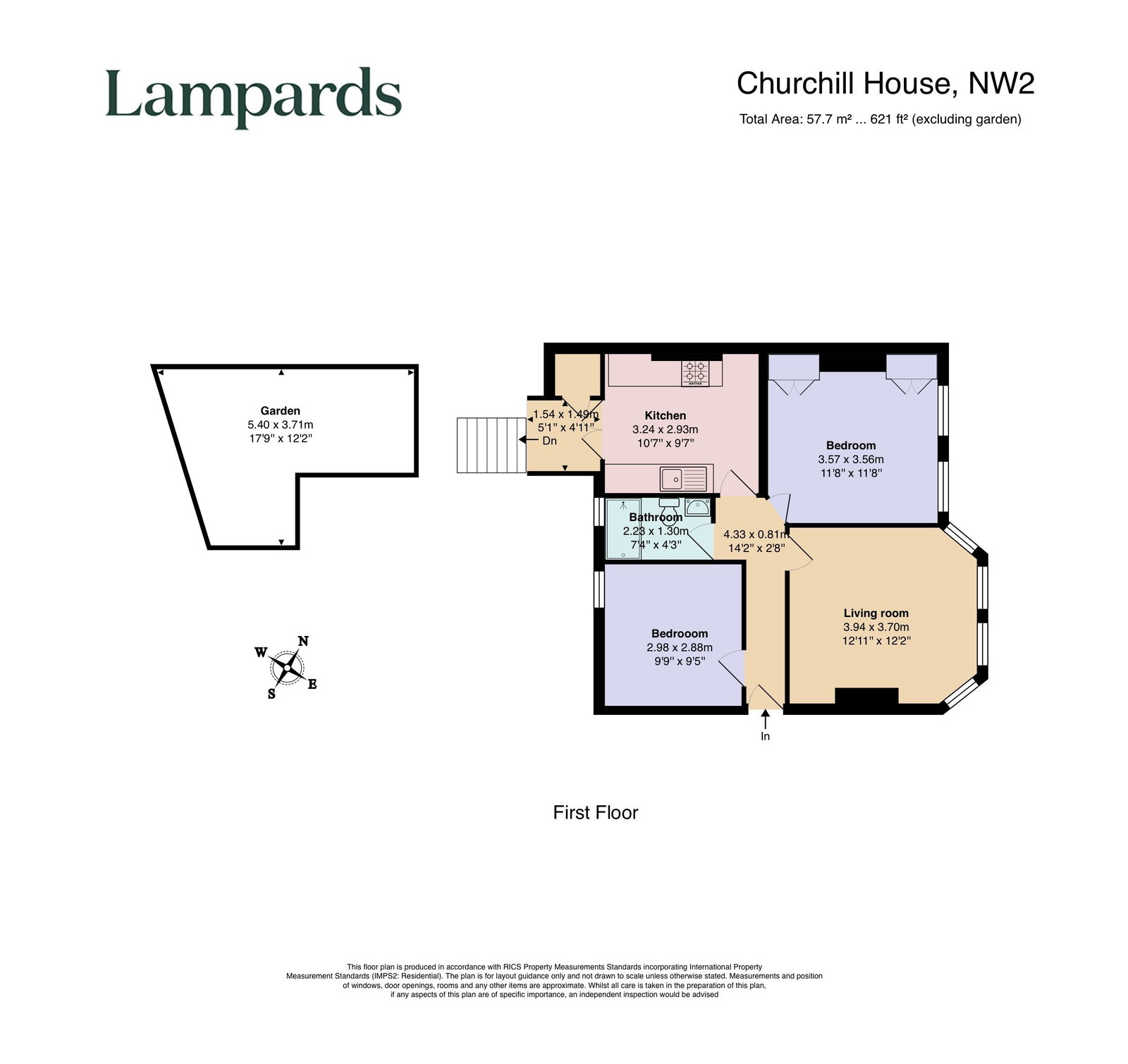Churchill House, 140,Flat 3, Chapter Road, London floorplan