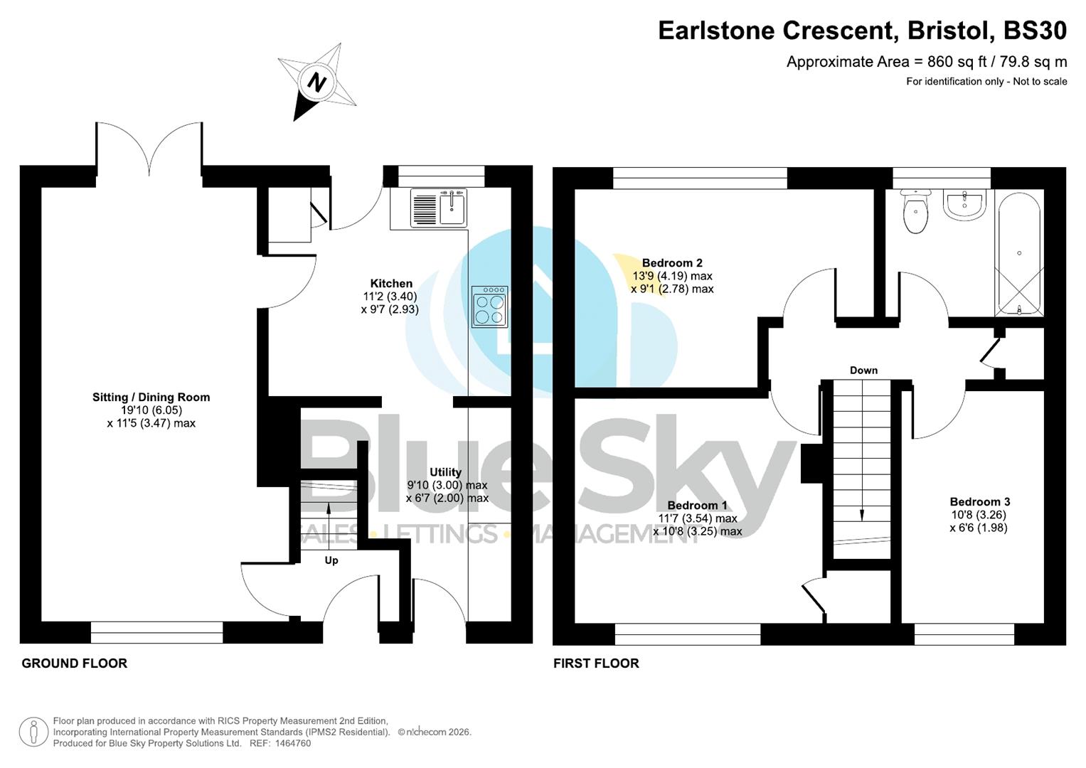 33, Earlstone Crescent, Bristol floorplan