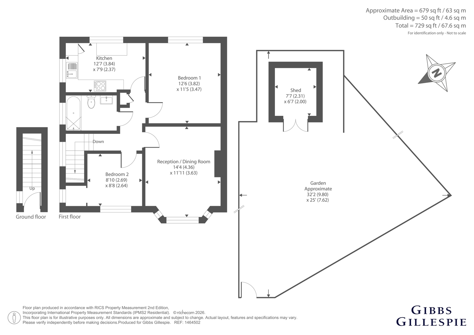 6, Fulham Close, Uxbridge floorplan