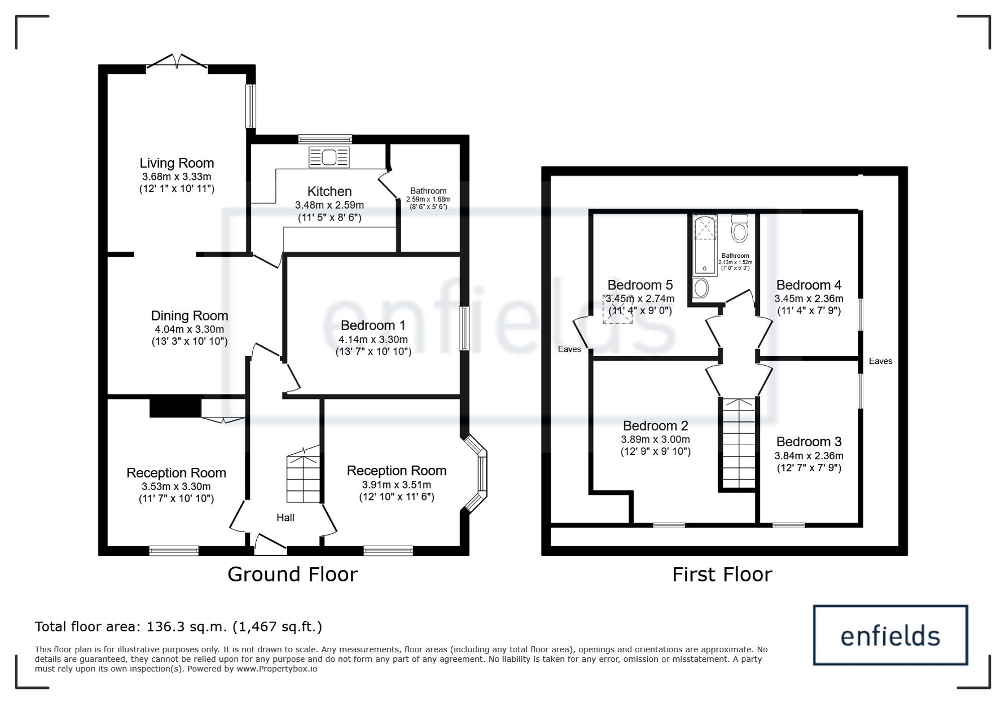 Moorside The Pentagon, Southampton floorplan