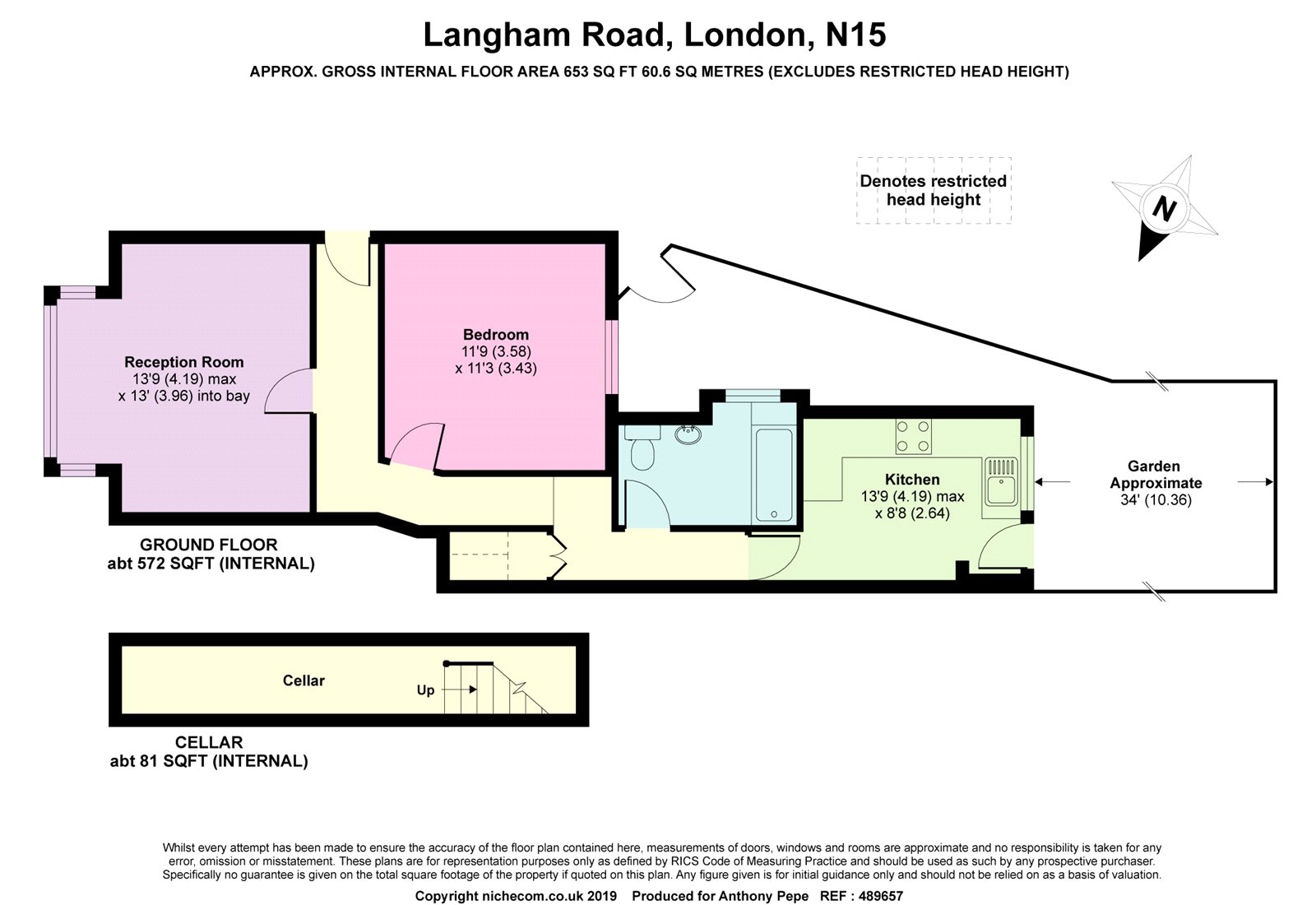 1 Bedrooms Flat for sale in Langham Road, London N15