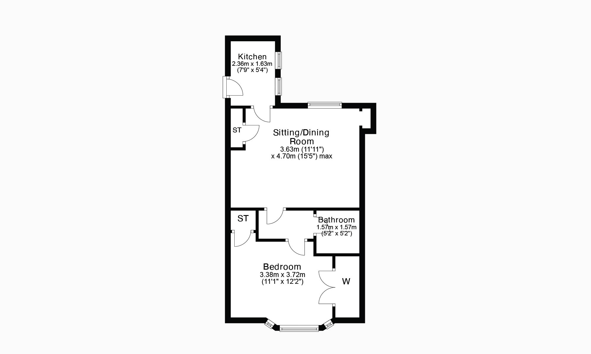 Atholl Place, Falkirk, Stirlingshire FK2, 1 bedroom flat for sale