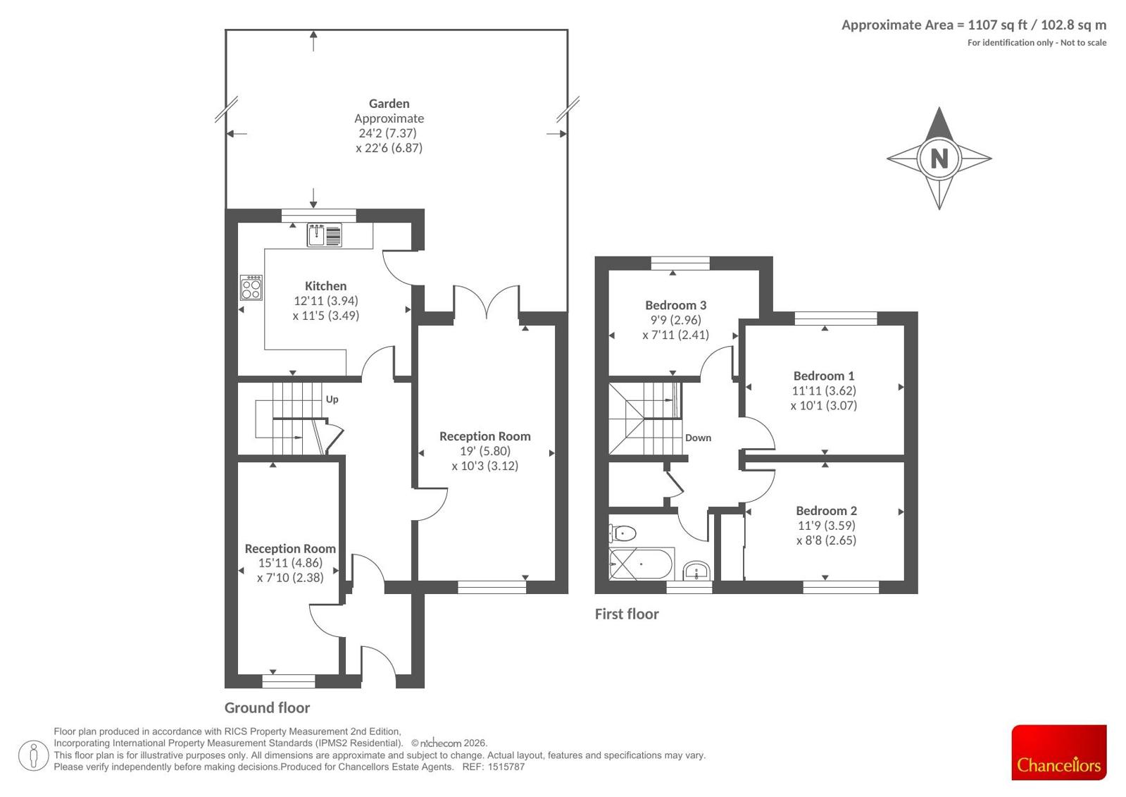 8, Harold White Close, Oxford floorplan