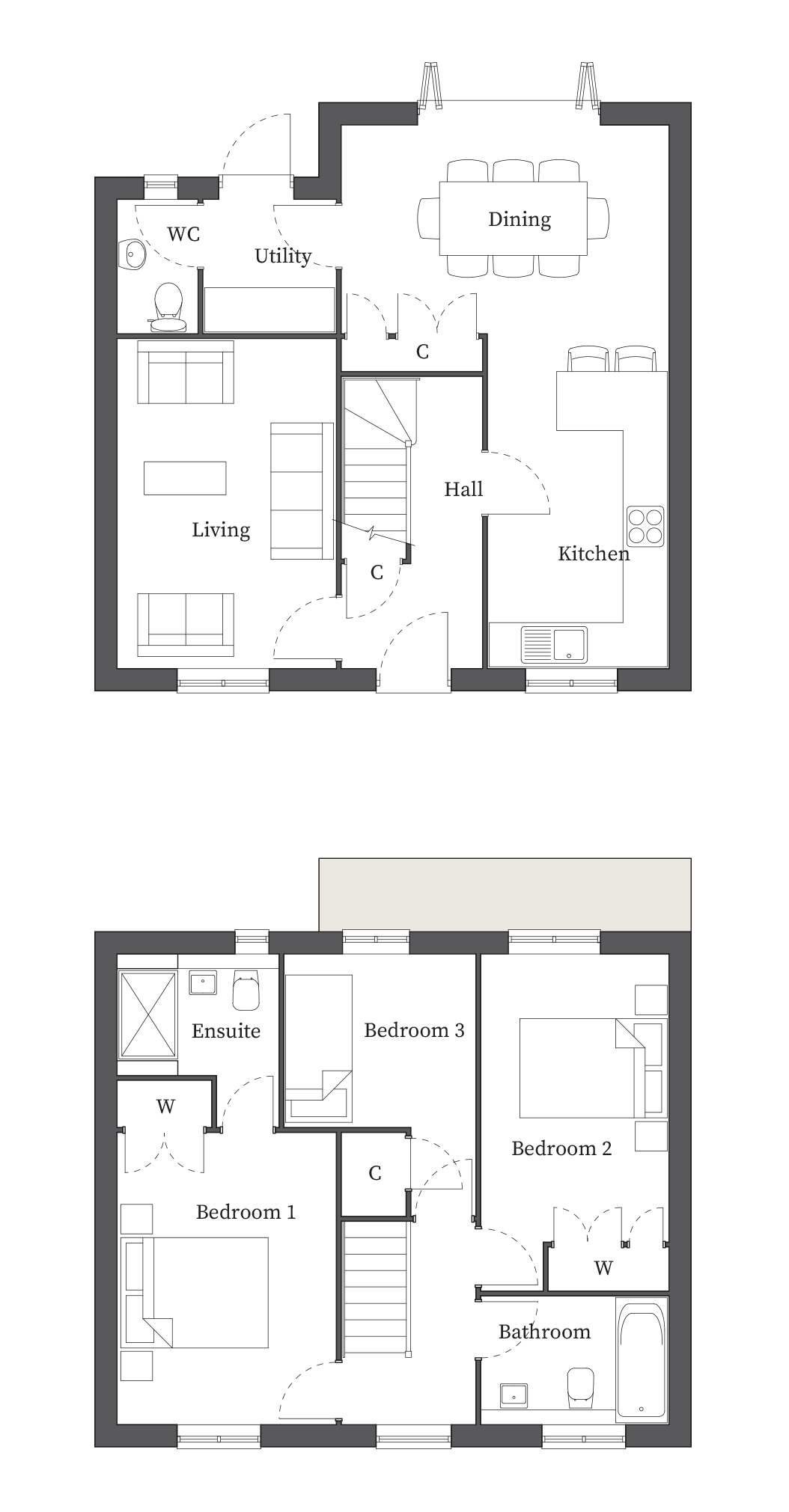 Haydon End Farm, Lucetta Rise, Haydon End, Swindon SN25, 3 bedroom terraced house for sale