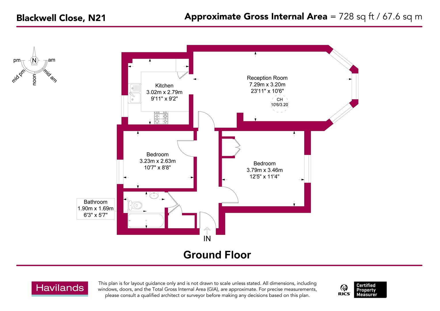 2, Blackwell Close, N21 floorplan