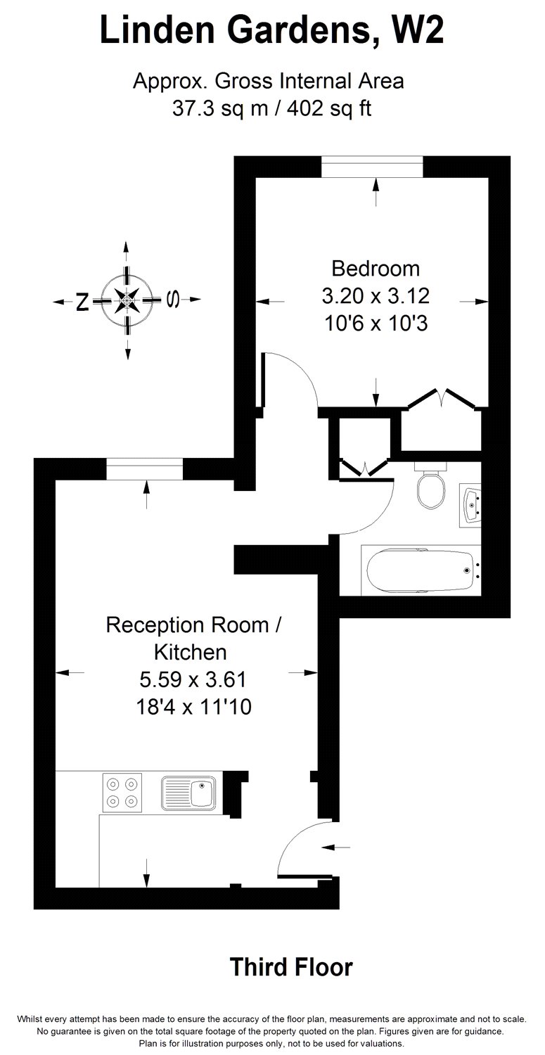 Linden Gardens, London floorplan