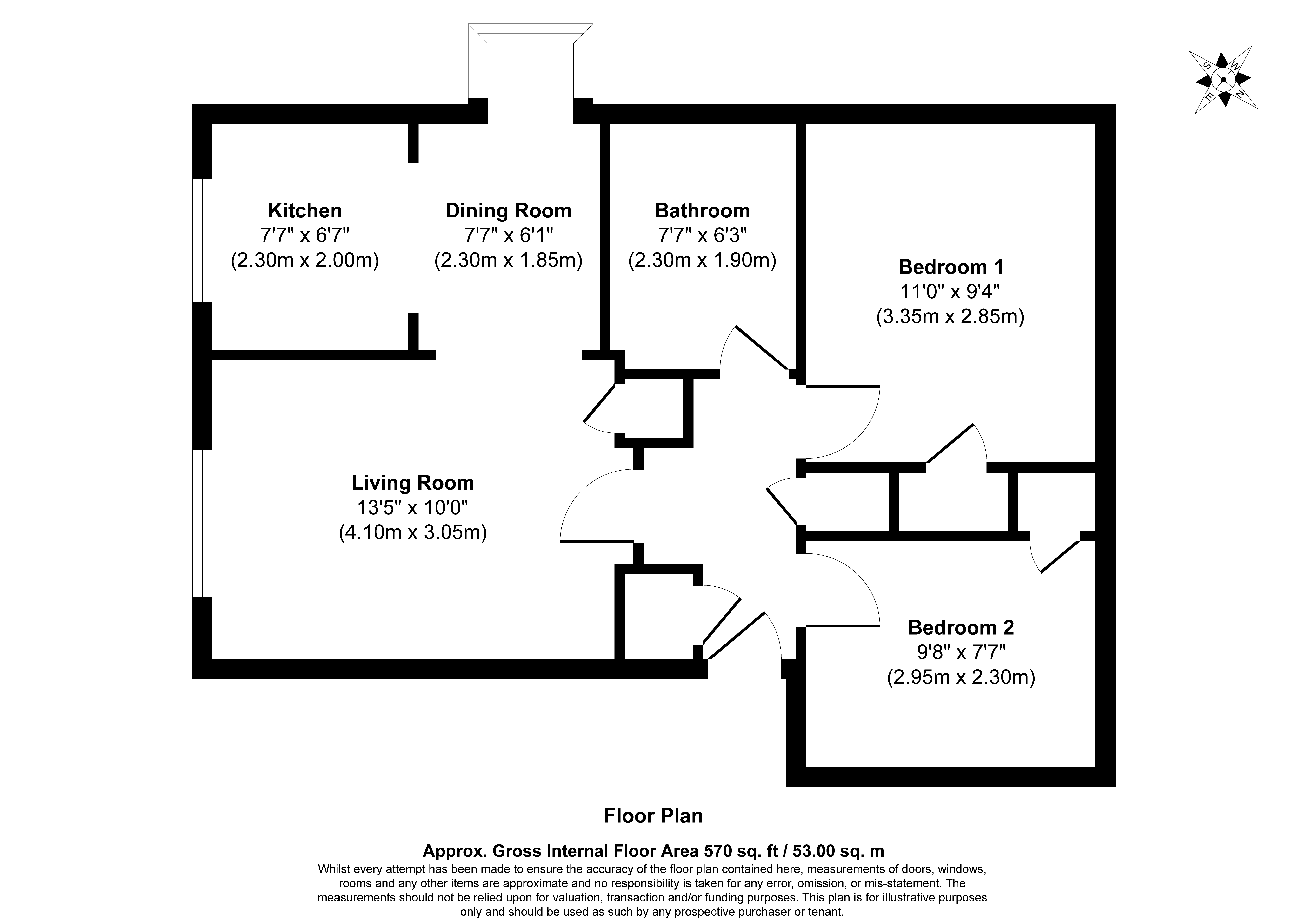 28, St. Peters Close, Mill End floorplan