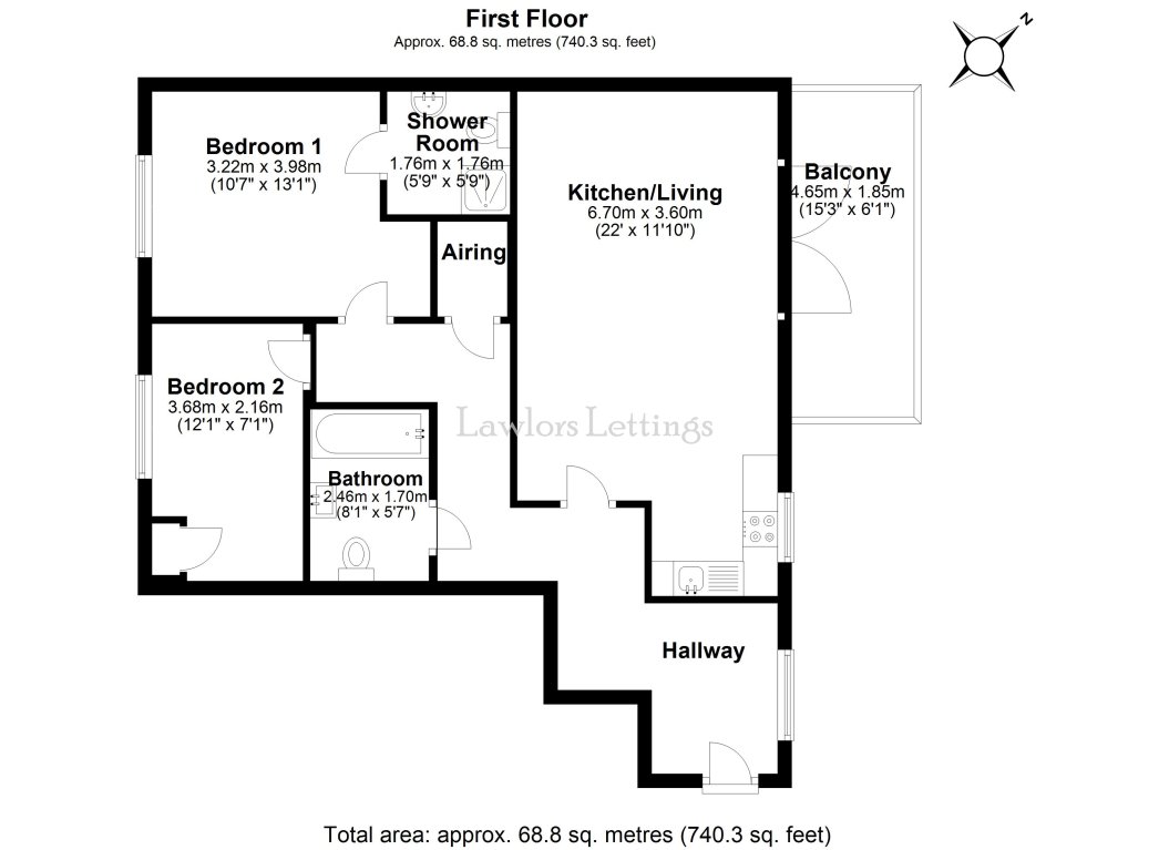 2 Bedrooms Flat to rent in Reservoir Way, Ilford IG6