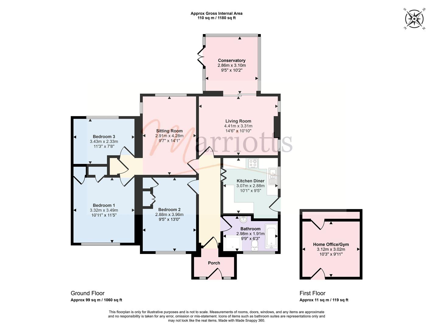76, Bennett Road, Nottingham floorplan