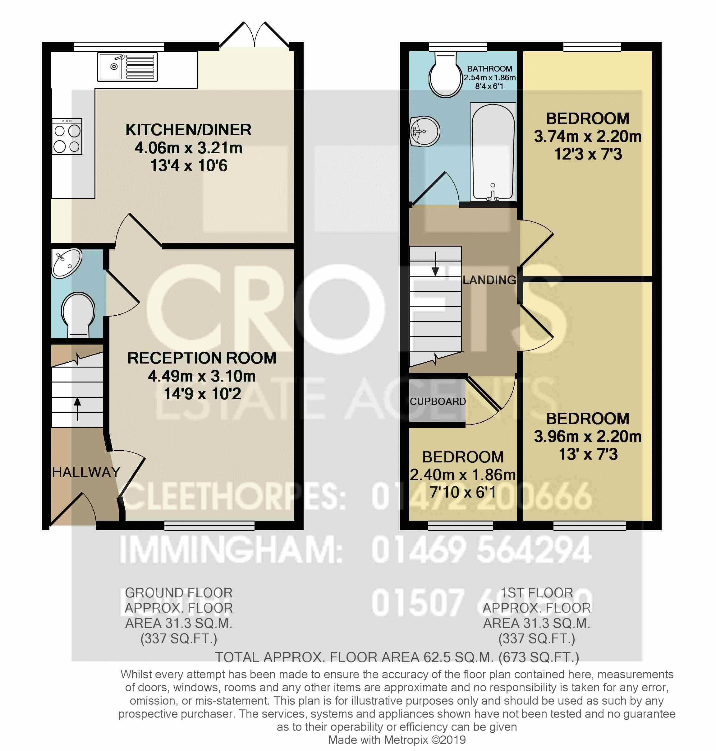 1b, Bark Street, Cleethorpes floorplan