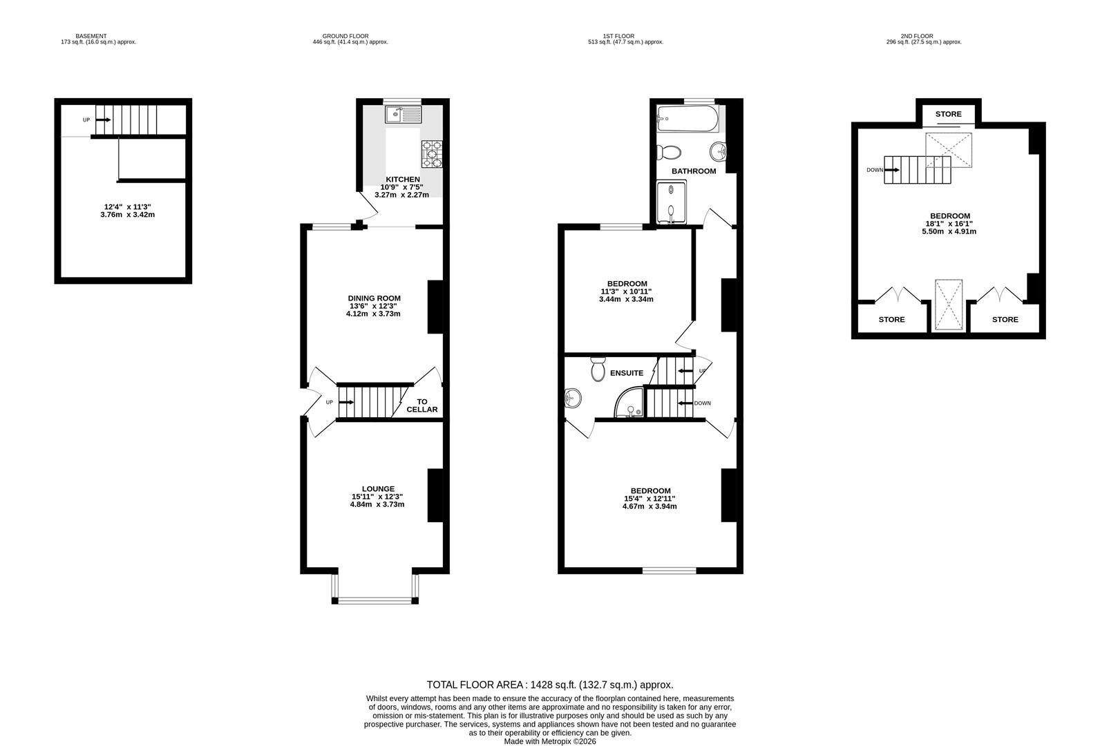48, Bower Road, Sheffield floorplan