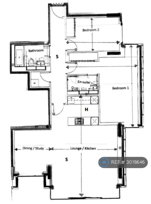 Flat, Edinburgh floorplan