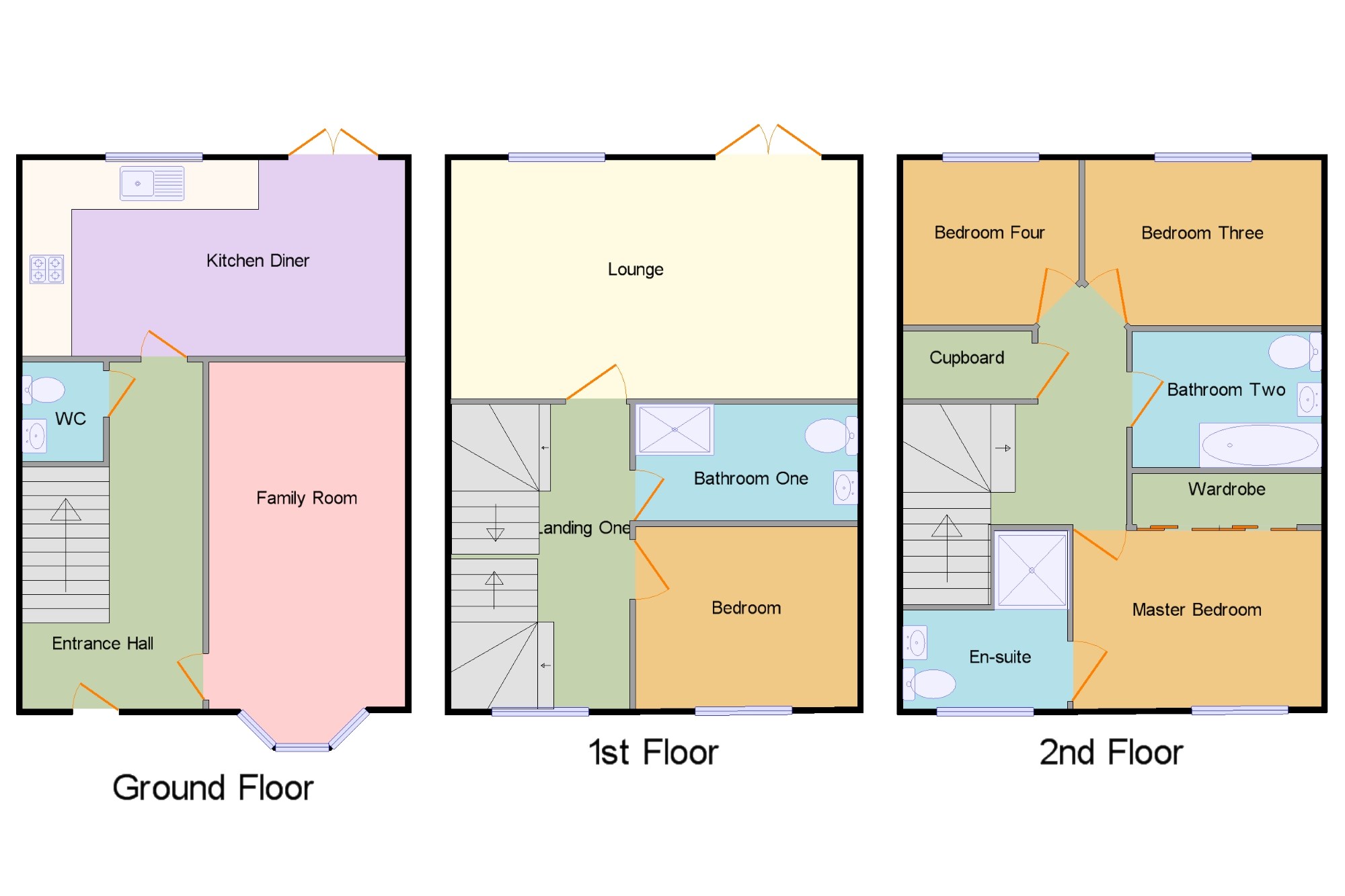 4 Bedrooms Town house for sale in Mildenhall Way Kingsway, Quedgeley, Gloucester, Gloucestershire GL2