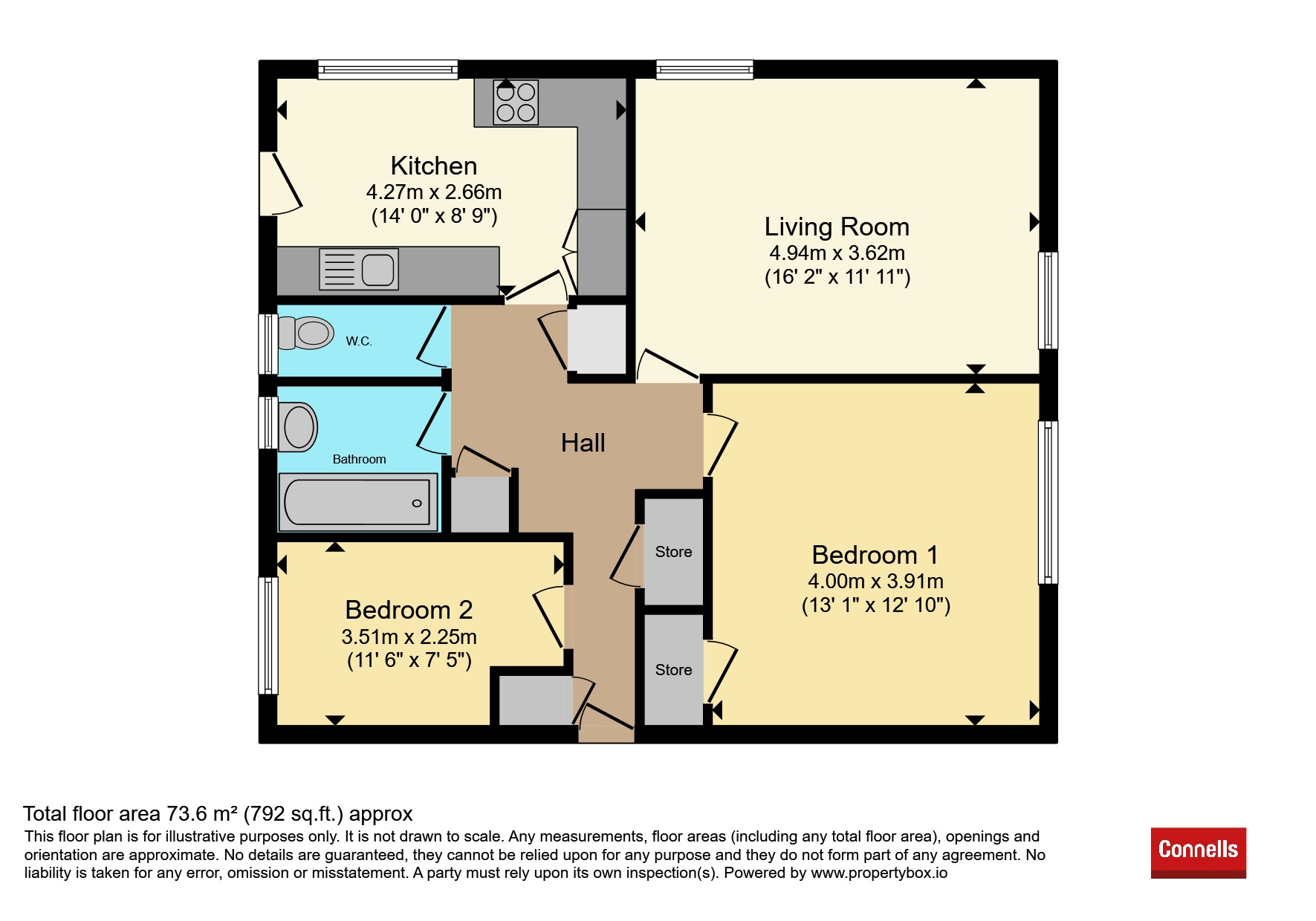 Flat 27, Wendela Court, Sudbury Hill, Harrow floorplan