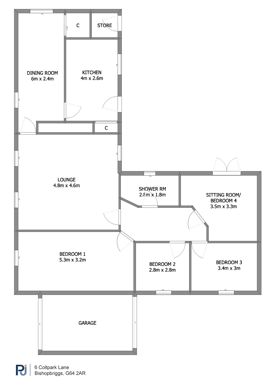 6 Coltpark Lane, Bishopbriggs,, Glasgow floorplan