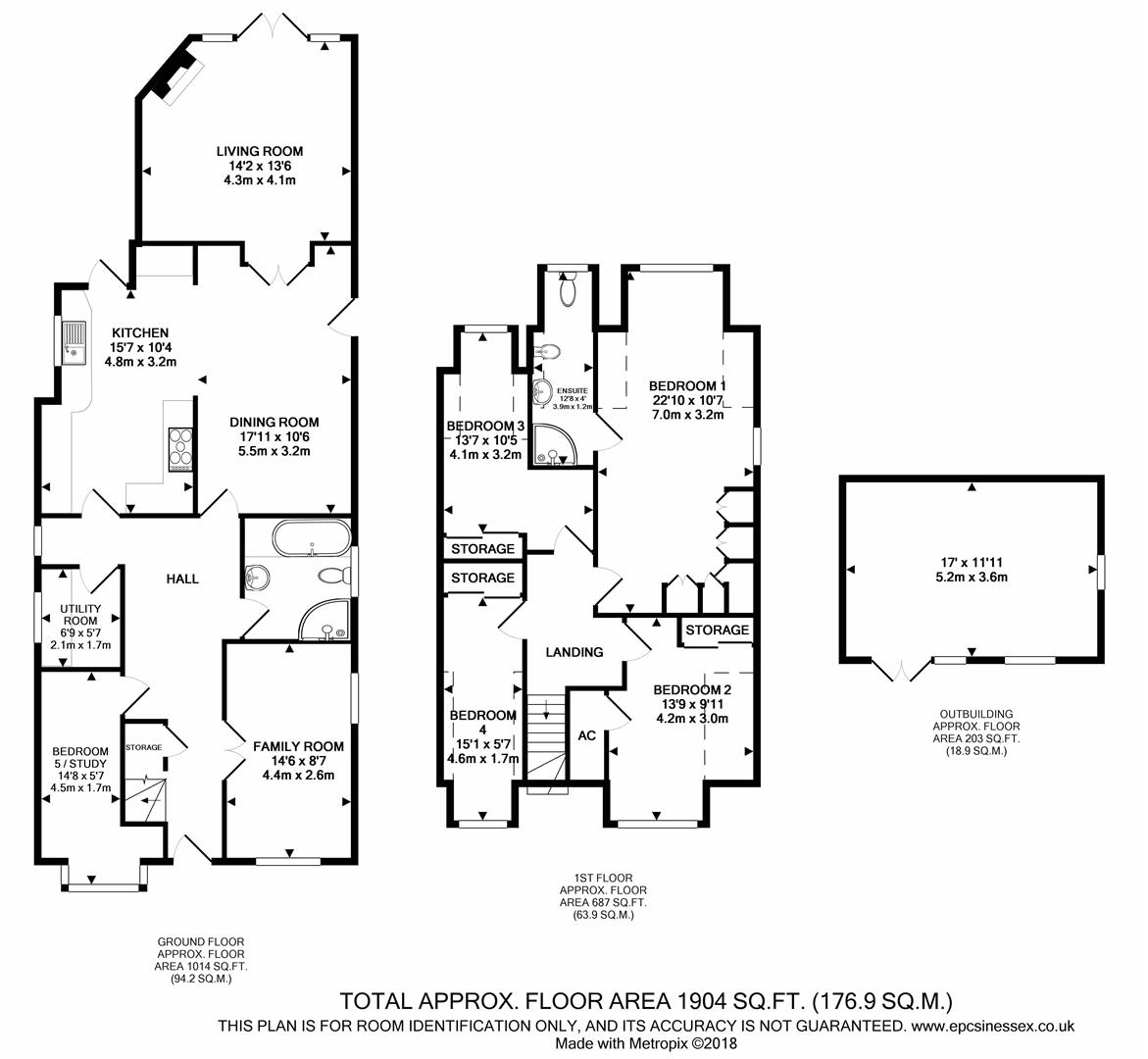 4 Bedrooms Detached house for sale in Nags Head Lane, Brentwood CM14