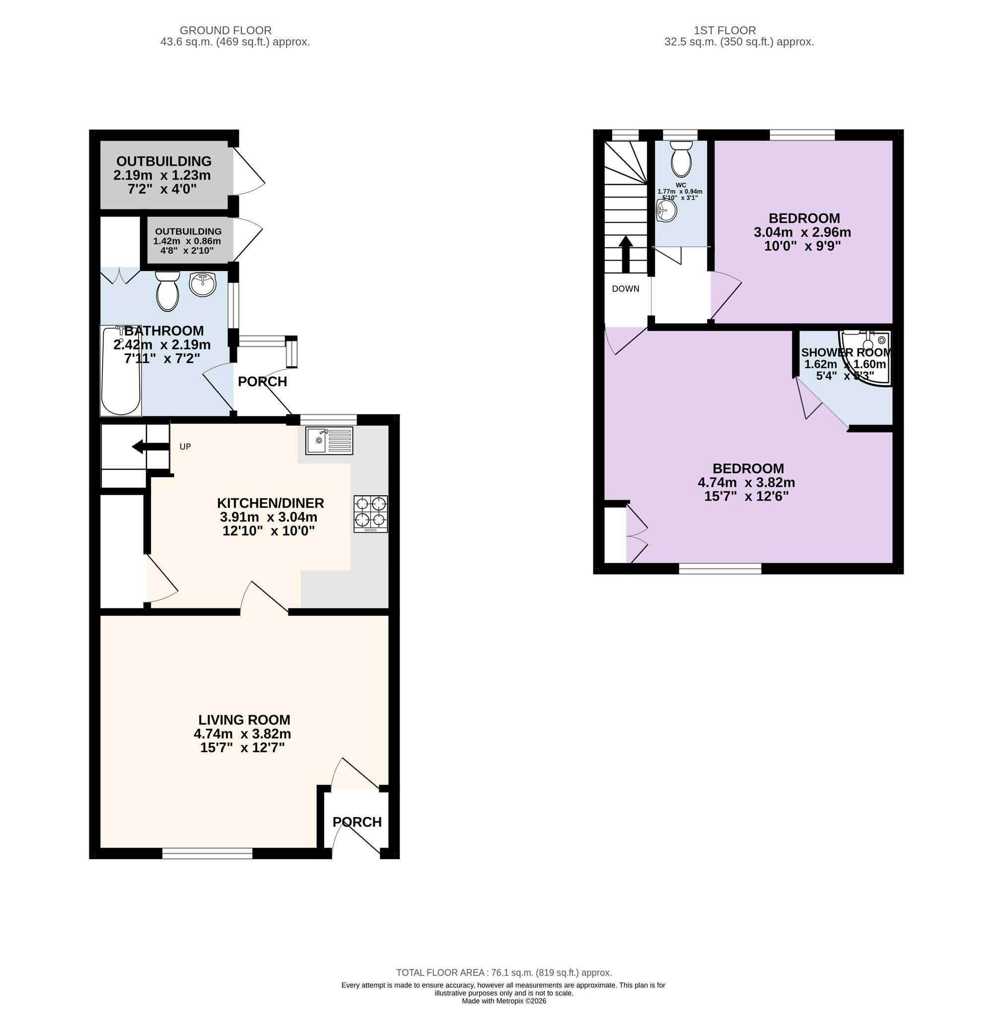 21 Chatburn Road, Preston floorplan